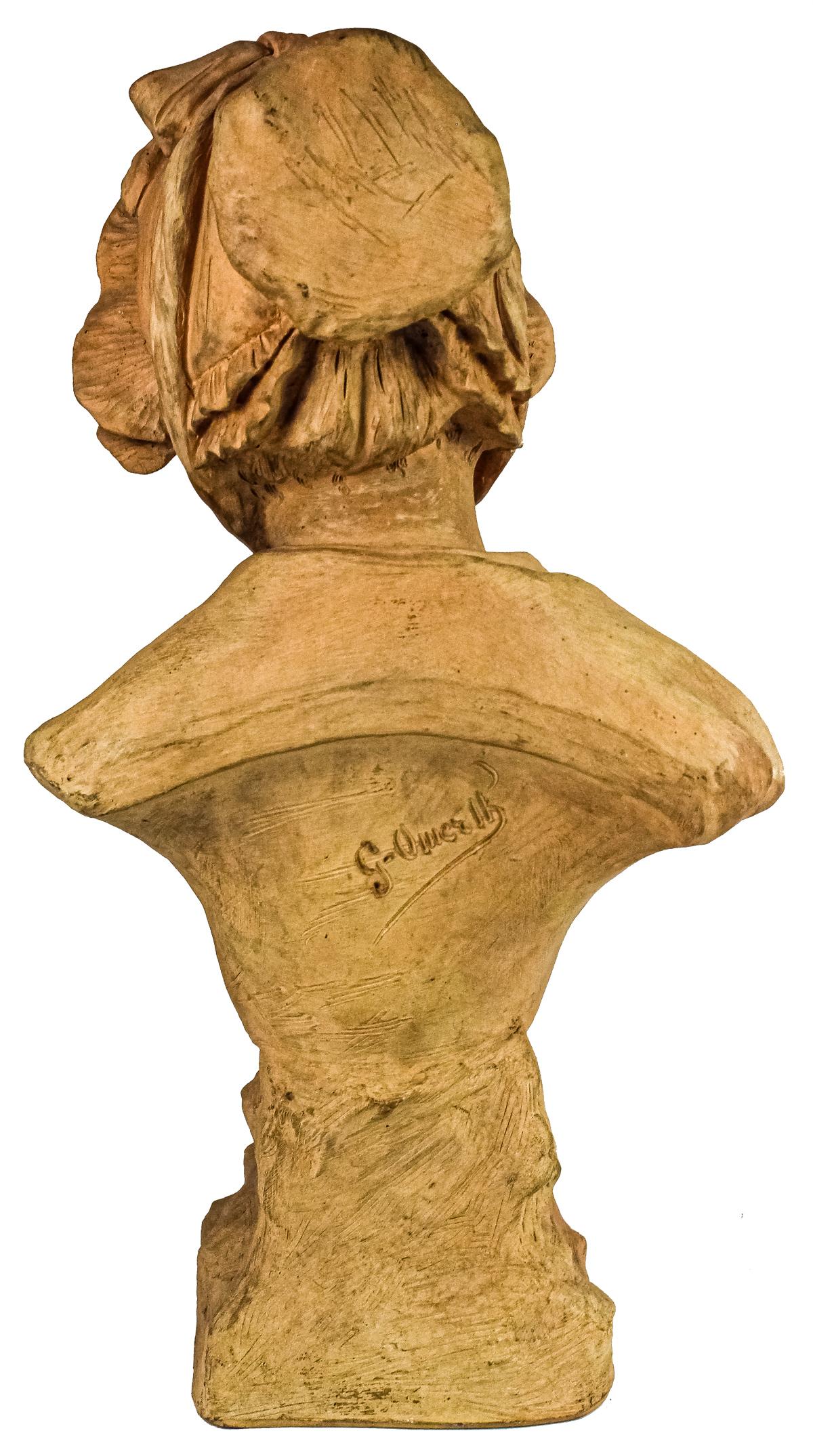 BUSTO EN TERRACOTA DE PRINCIPIOS DEL S.XX