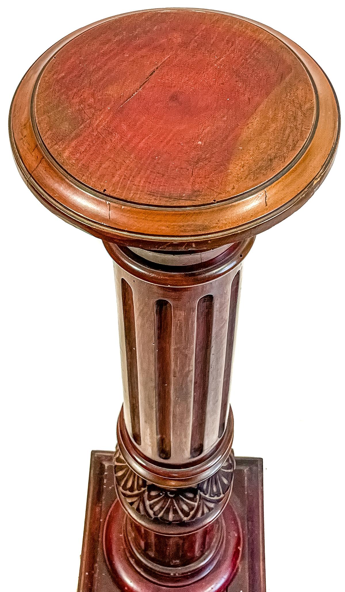 COLUMNA PEDESTAL DE MADERA