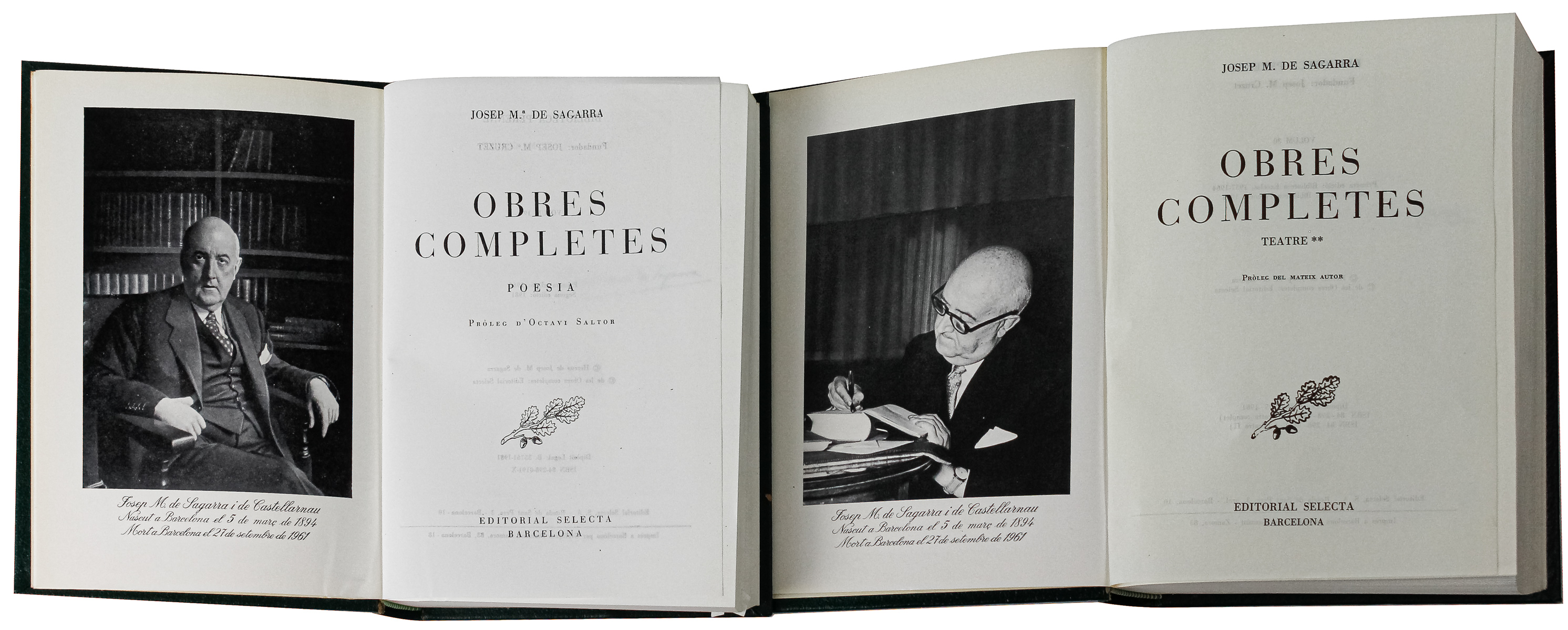 "JOSEP M. DE SEGARRA, OBRES COMPLETES"