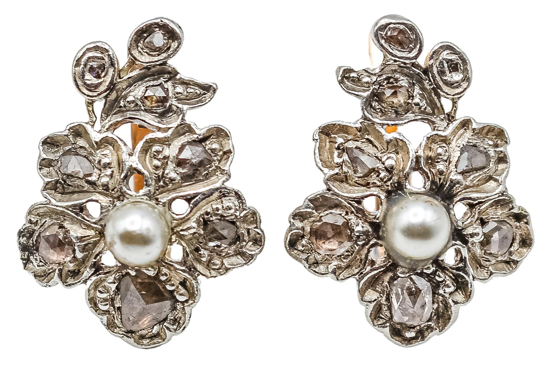 PENDIENTES CON DIAMANTES DEL S.XIX