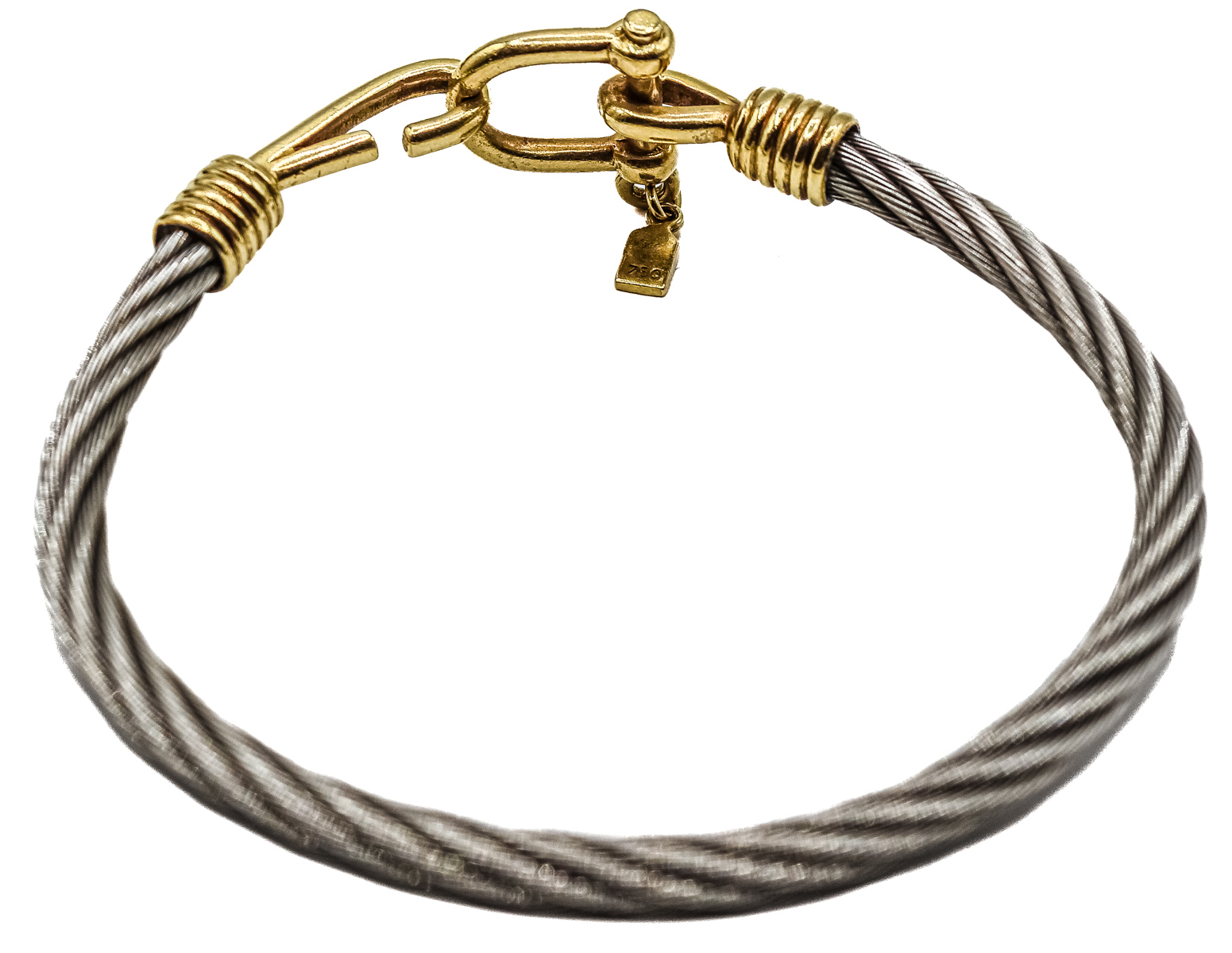 PULSERA DE ACERO Y ORO PUIG DORIA