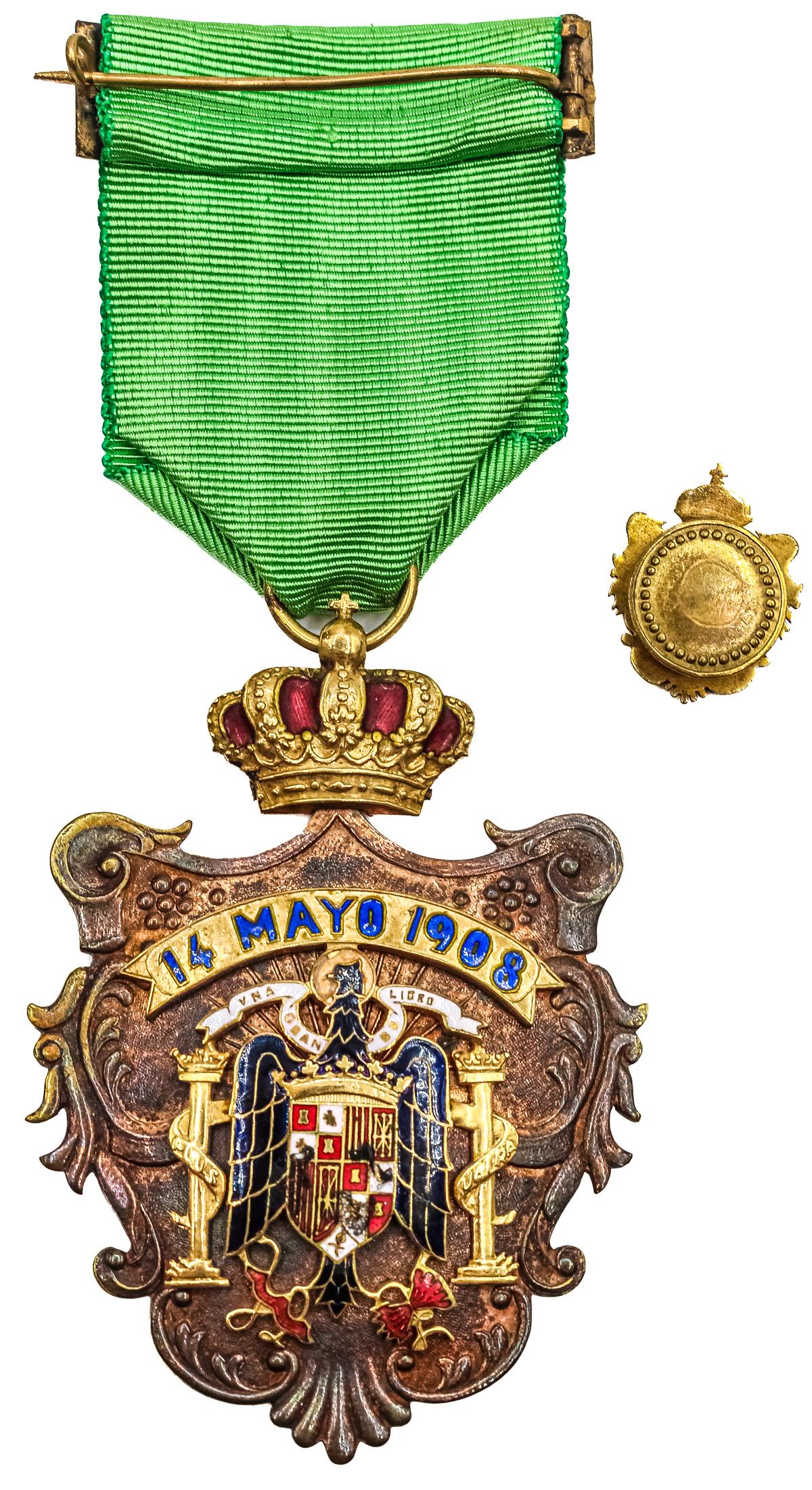 MEDALLA E INSIGNIA AL MERITO EN EL SEGURO, MEDIADOS S.XX