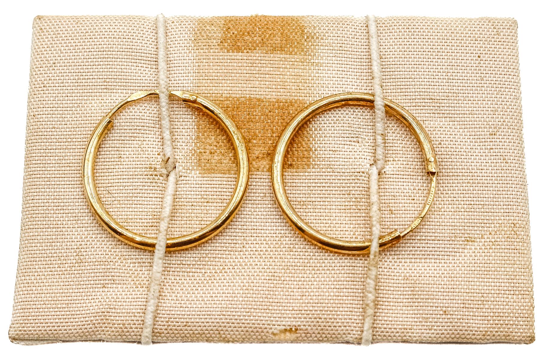 PENDIENTES ARGOLLAS DE ORO