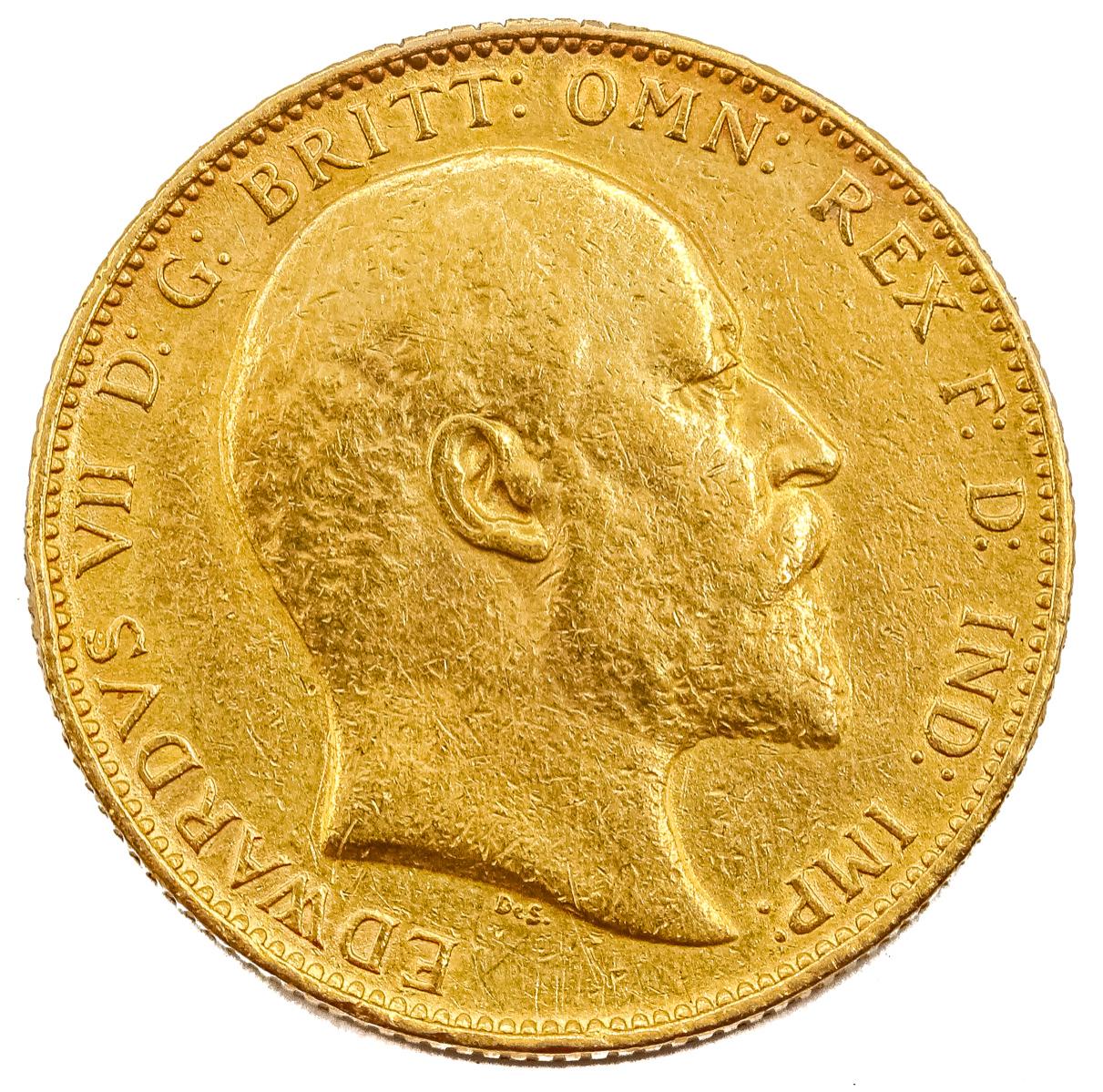 MONEDA DE ORO INGLESA DE 1902