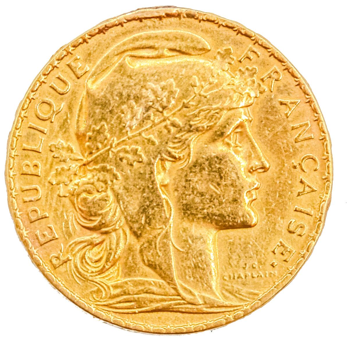 MONEDA DE ORO FRANCESA DE 1911