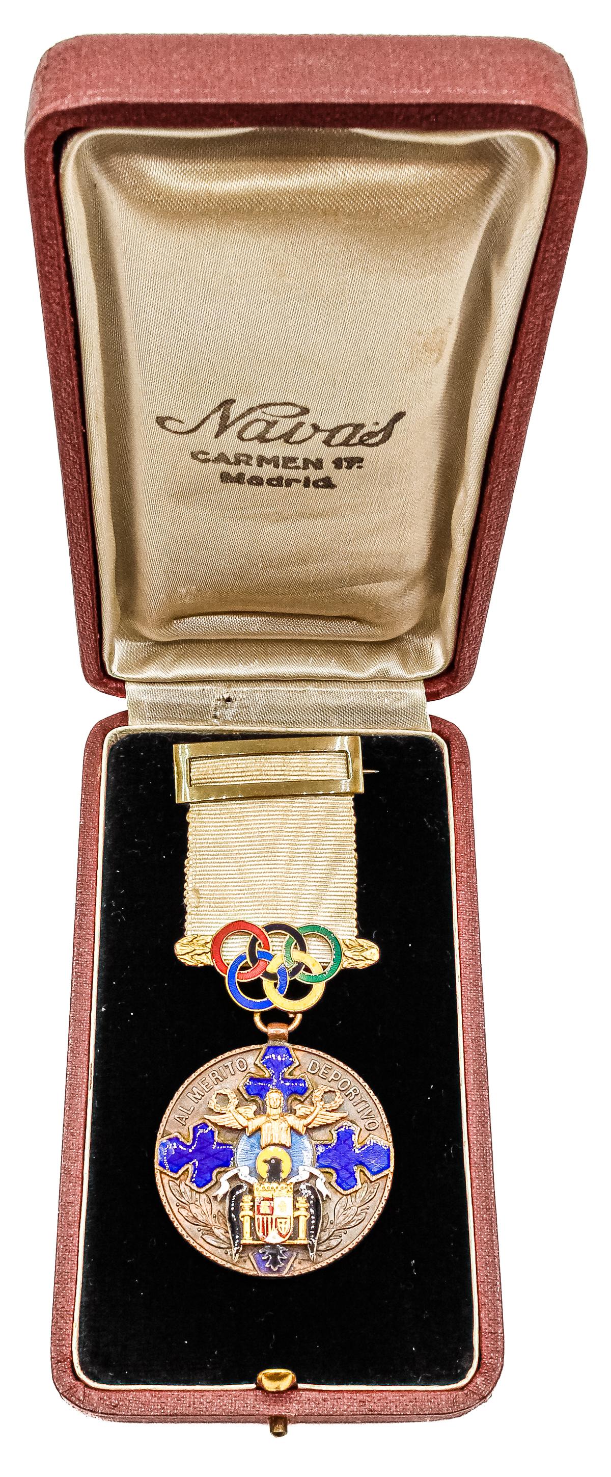 MEDALLA DE BRONCE AL MÉRITO DEPORTIVO DE 1958