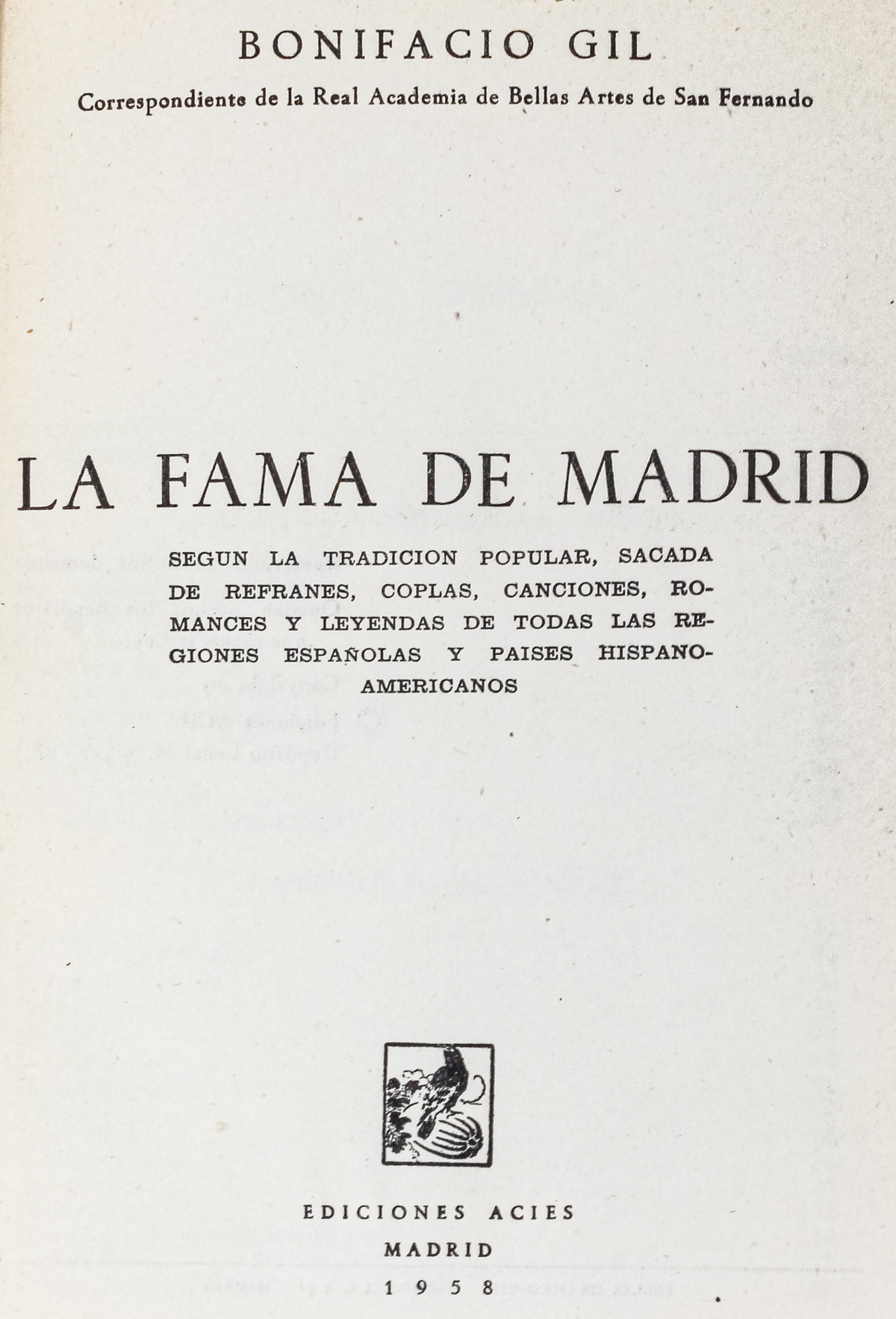 "LA FAMA DE MADRID"