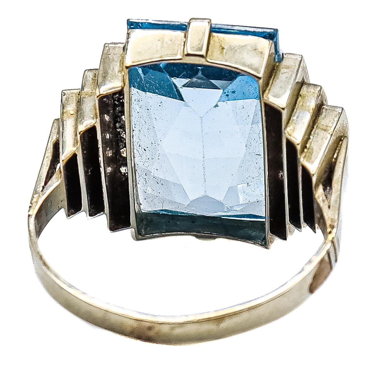 SORTIJA DE PLATA CON ESPINELA