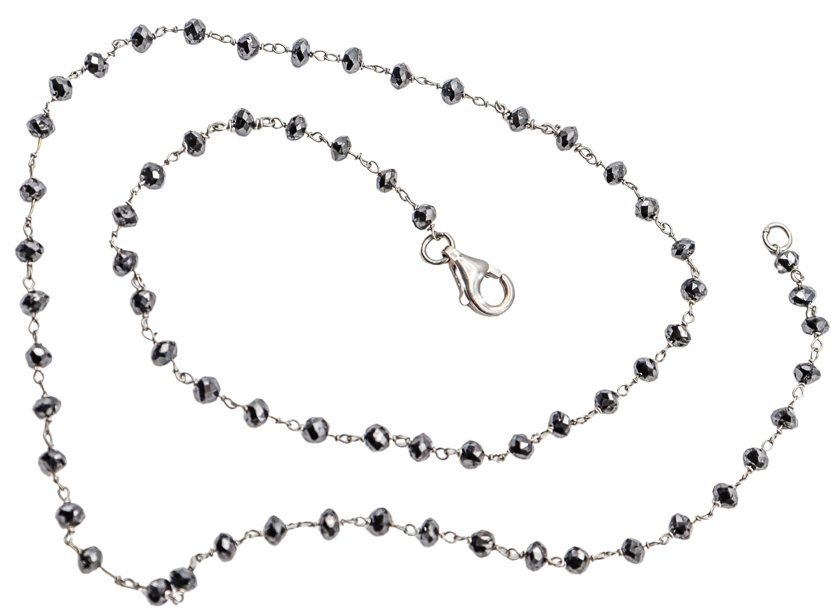 GARGANTILLA CON DIAMANTES NEGROS