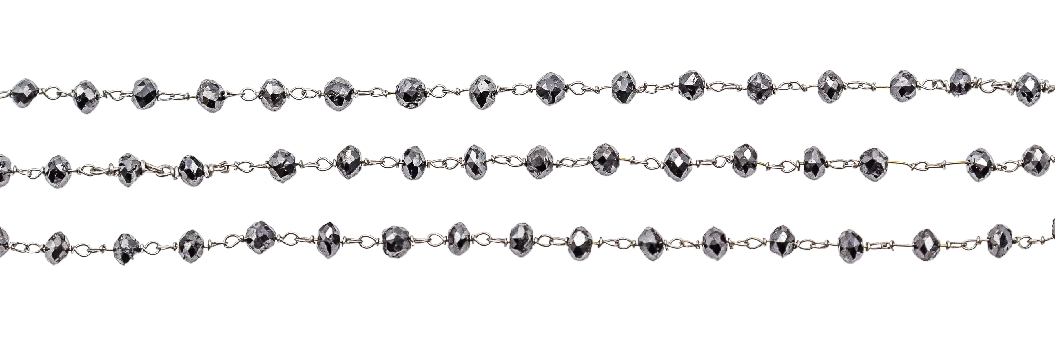 GARGANTILLA CON DIAMANTES NEGROS