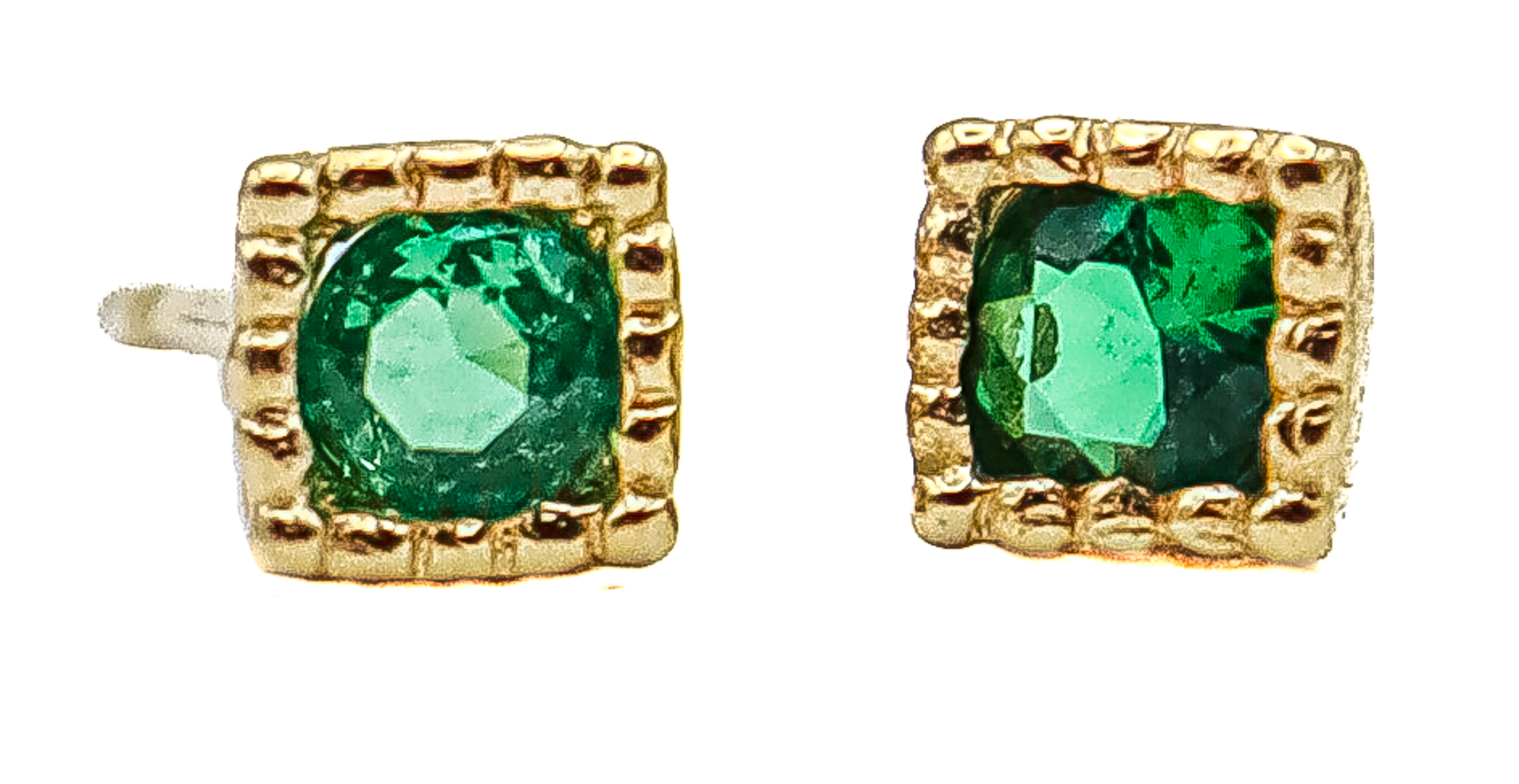 PENDIENTES CON ESMERALDAS