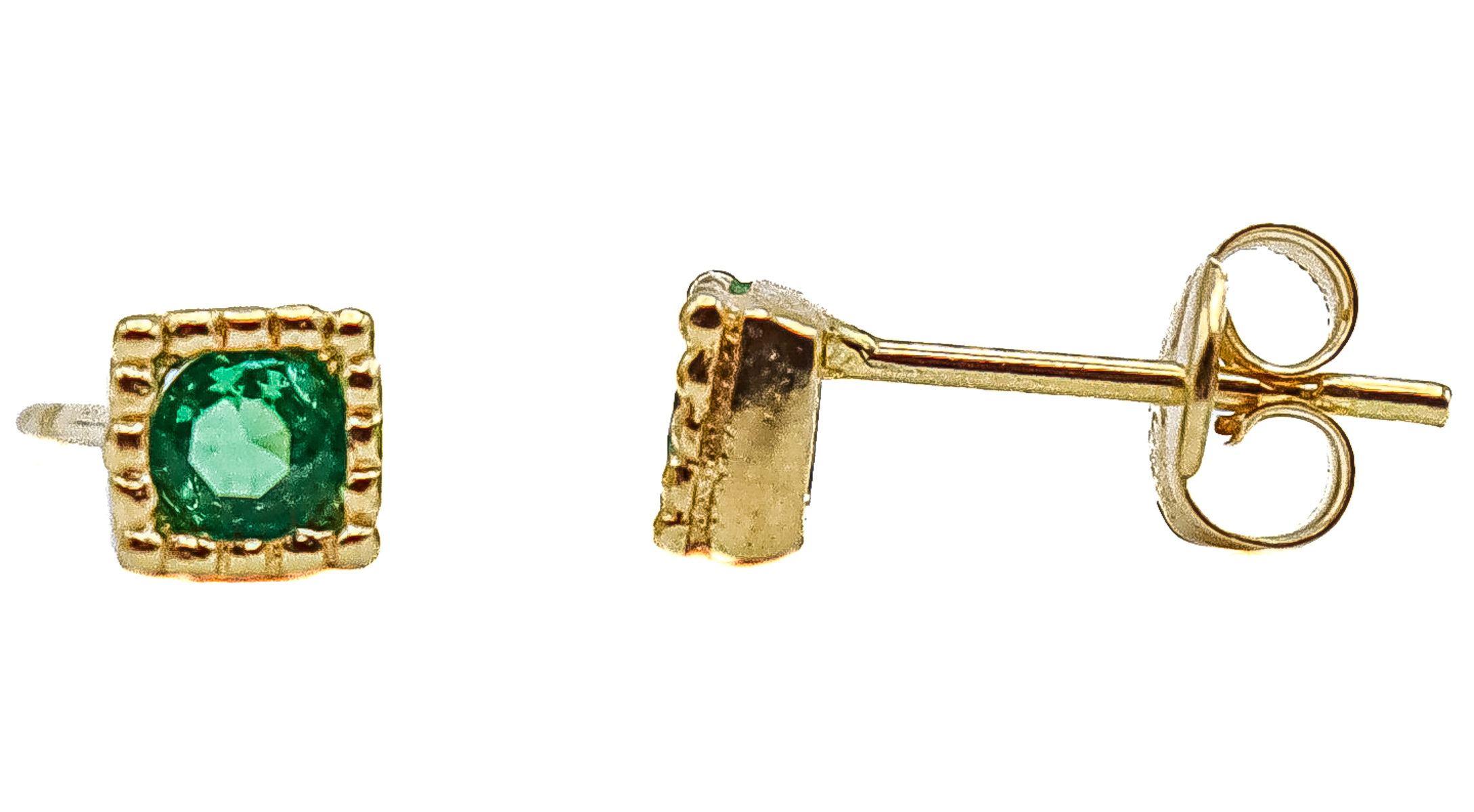 PENDIENTES CON ESMERALDAS