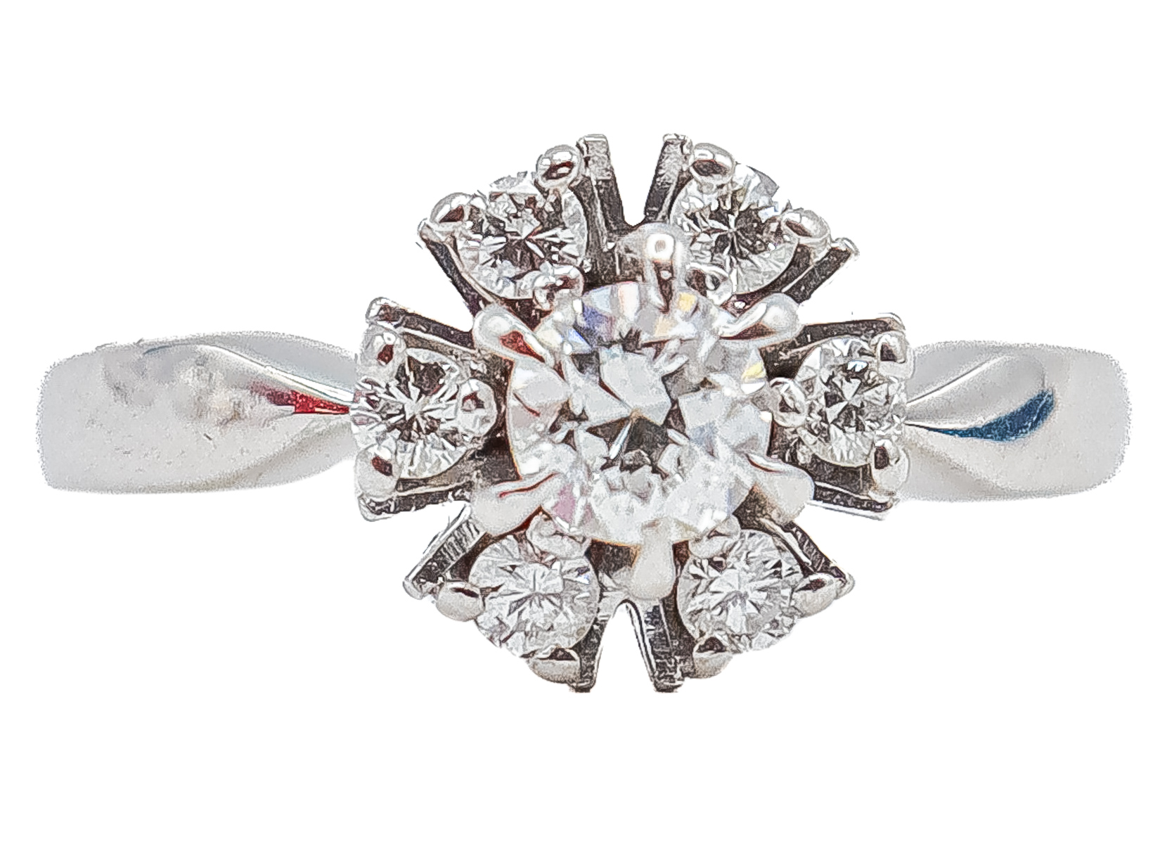 ANILLO ROSETÓN CON BRILLANTES