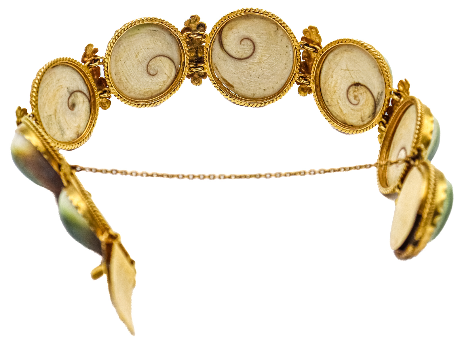 PULSERA FRANCESA CON OPERCULUM DEL S.XIX