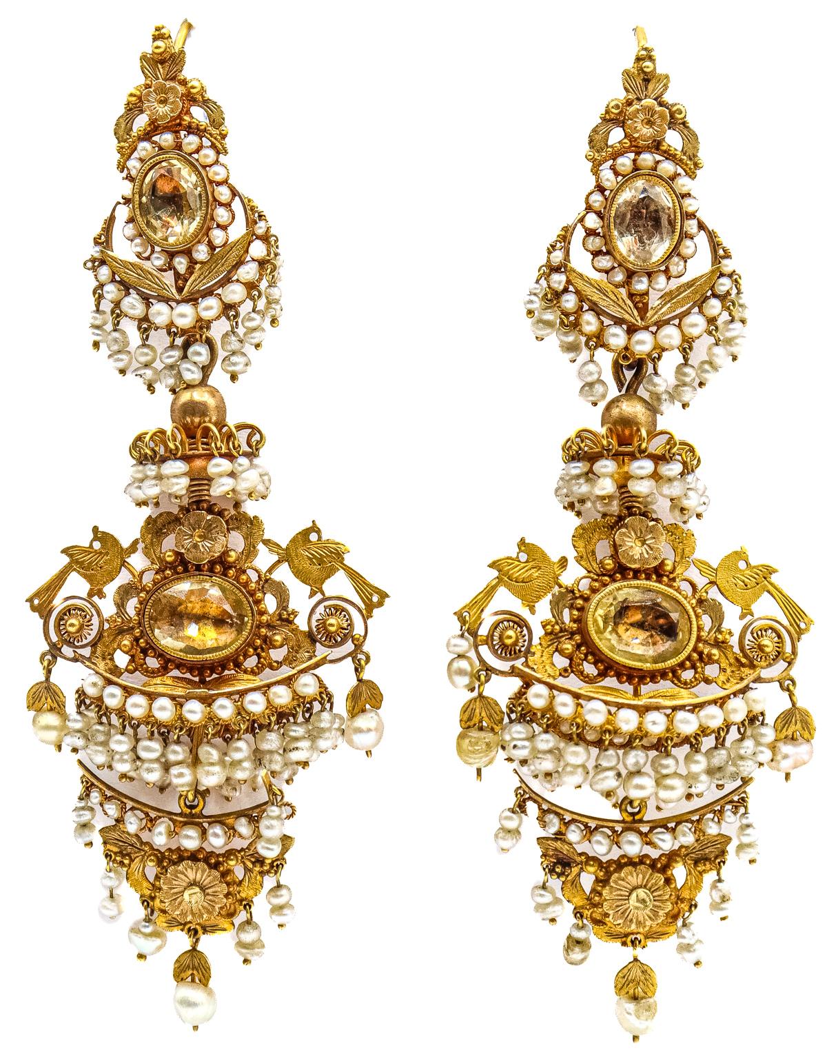 PENDIENTES VALENCIANOS DEL S.XIX