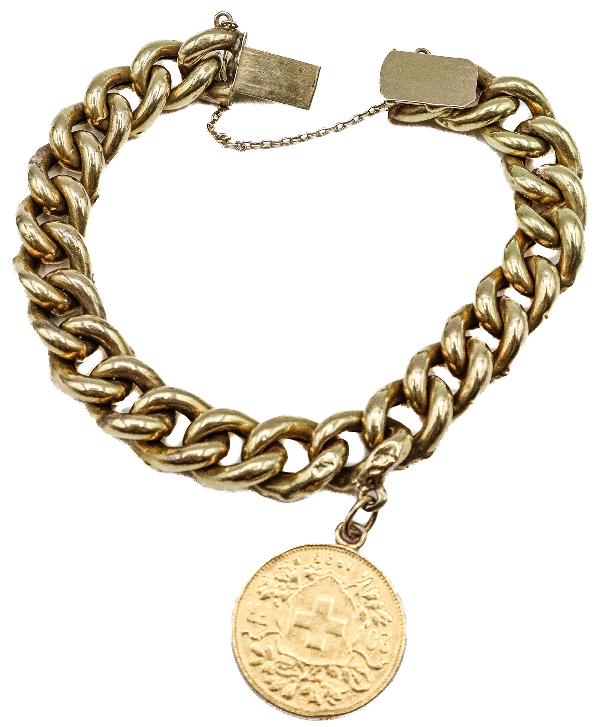 PULSERA CON MONEDA DEL S.XIX