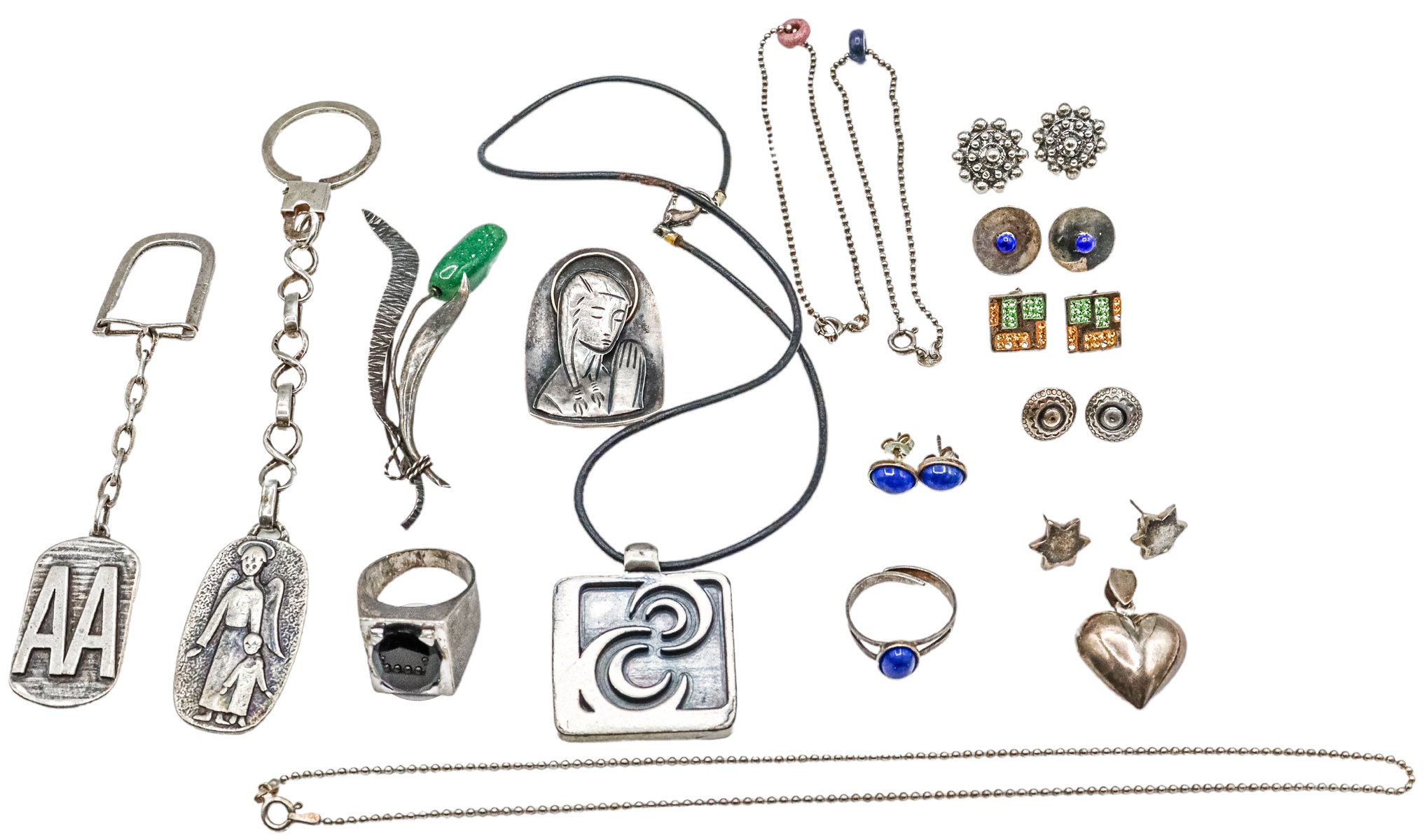 LOTE DE JOYERÍA DE PLATA