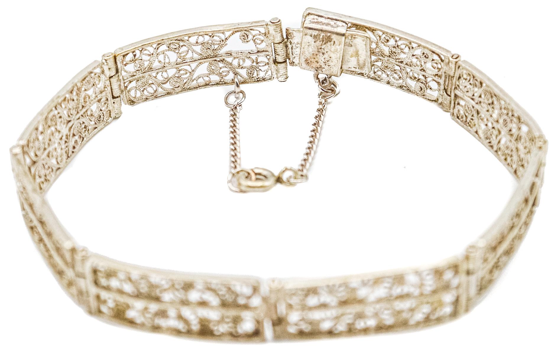 PULSERA DE FILIGRANA DE PLATA