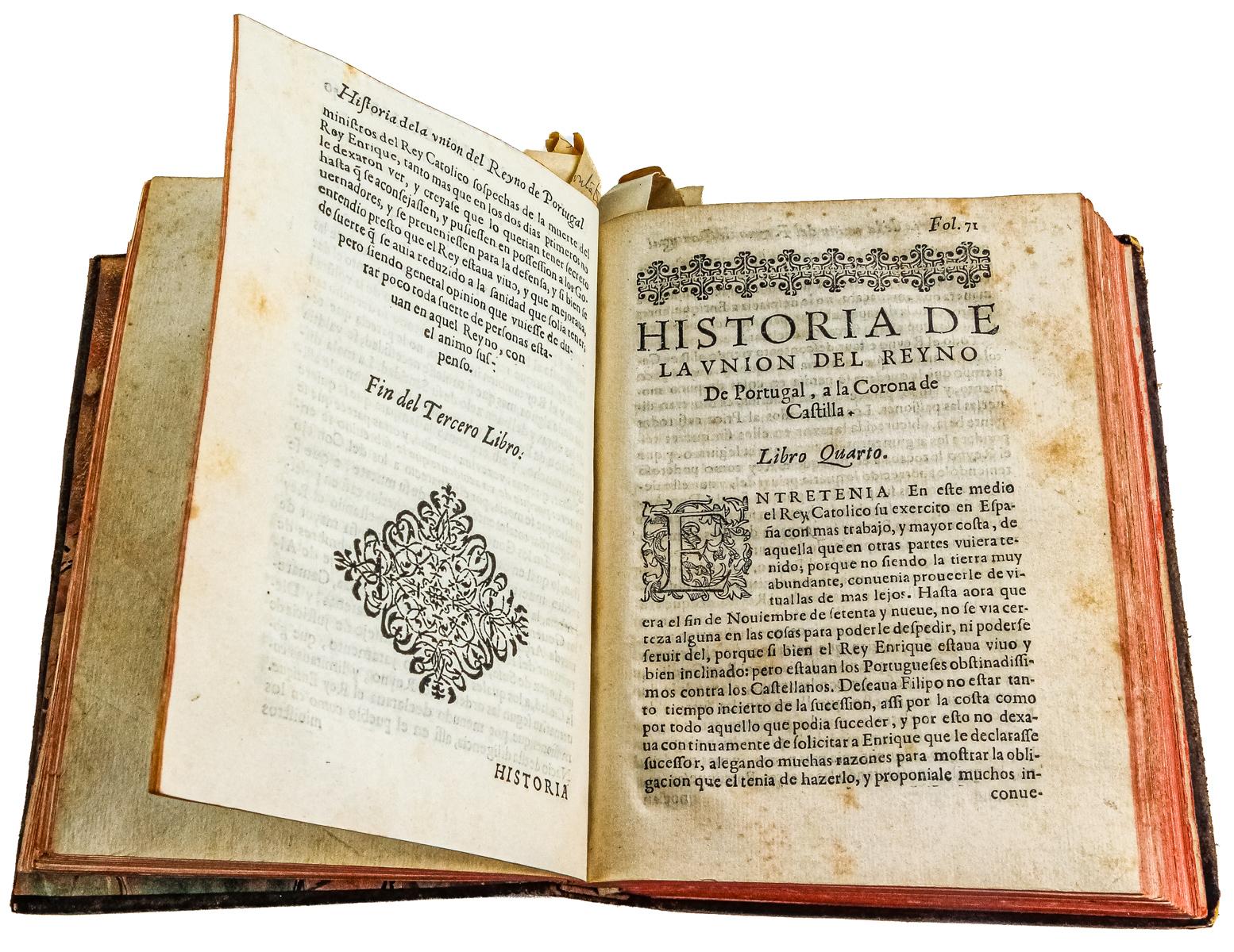 "HISTORIA DE LA UNION DEL REYNO DE PORTUGAL"