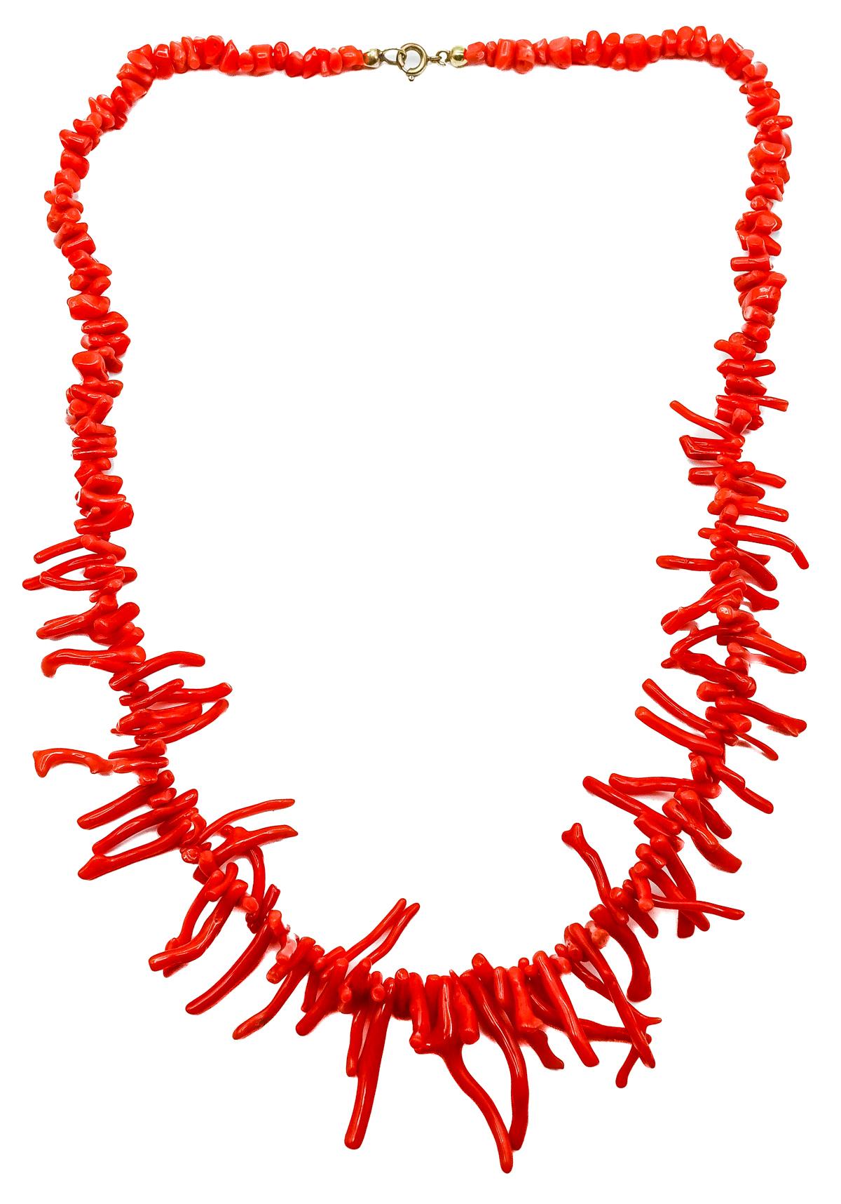 COLLAR DE CORAL DE MEDIADOS S.XX