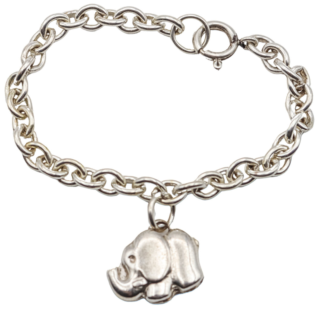 PULSERA DE PLATA CON ELEFANTE