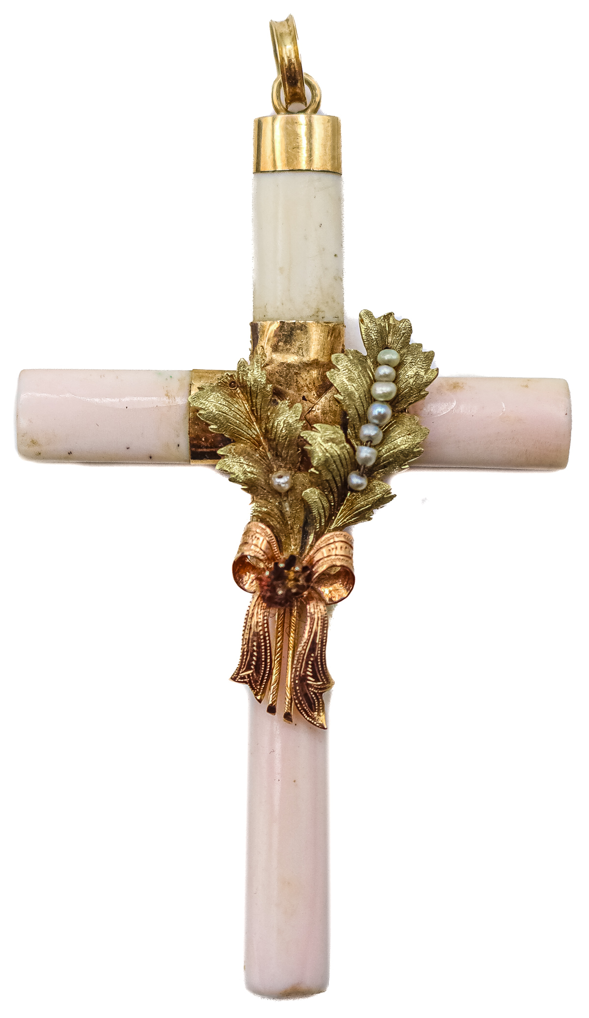 CRUZ DE CORAL DEL S.XIX