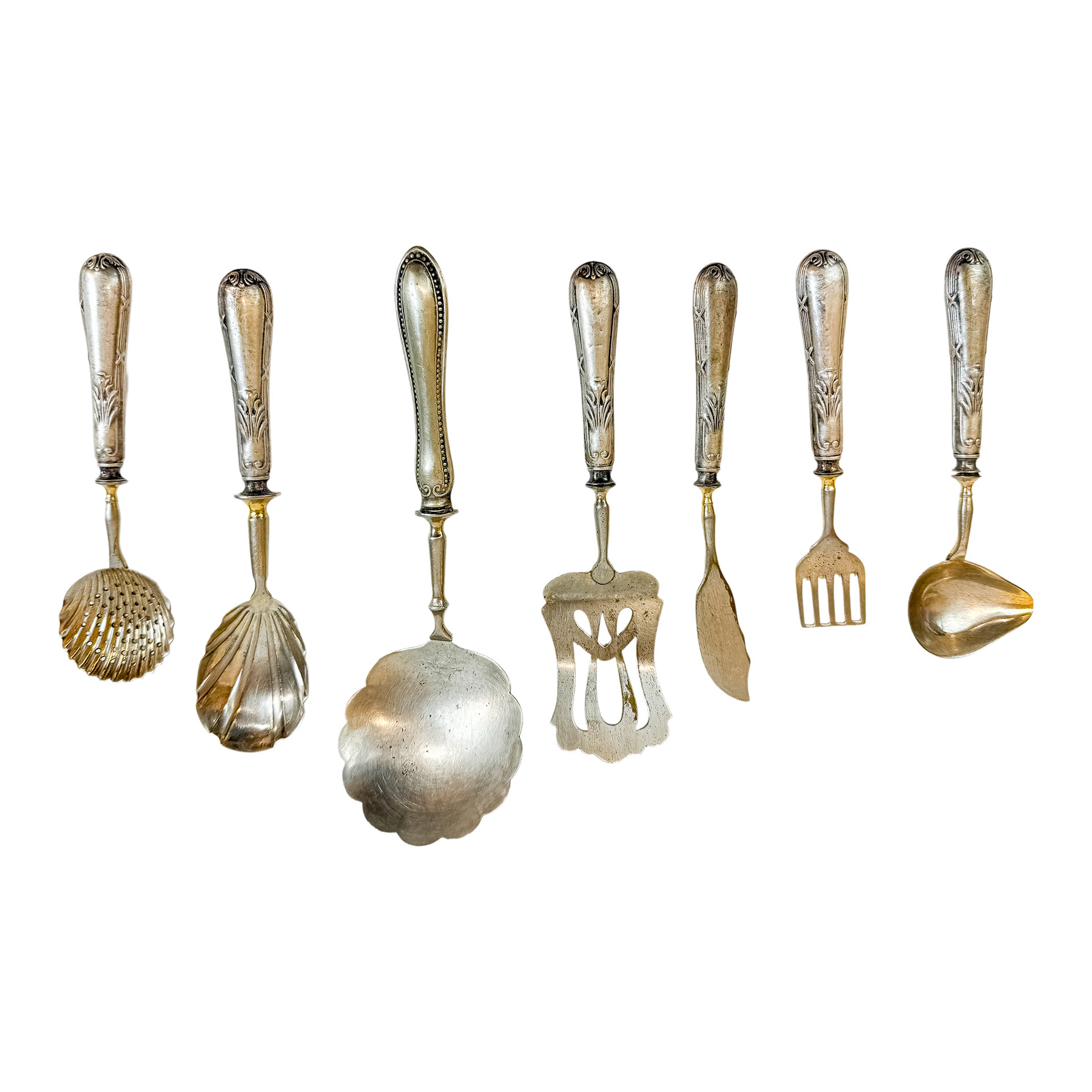 CONJUNTO DE CUBIERTOS DE SERVICIO DE PPS. DEL S.XX