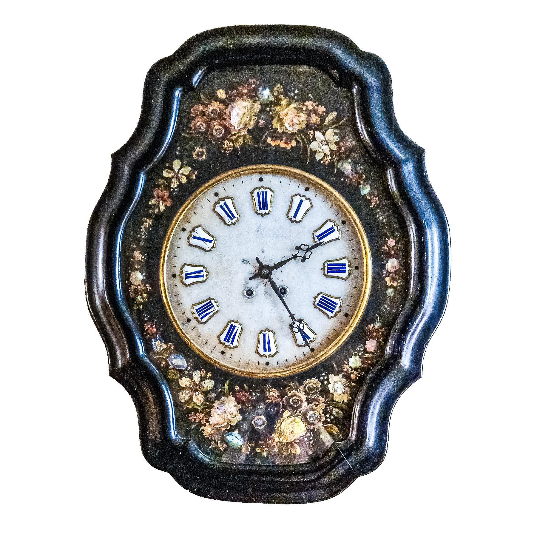 RELOJ DE PARED DE MEDIADOS DE SIGLO XIX