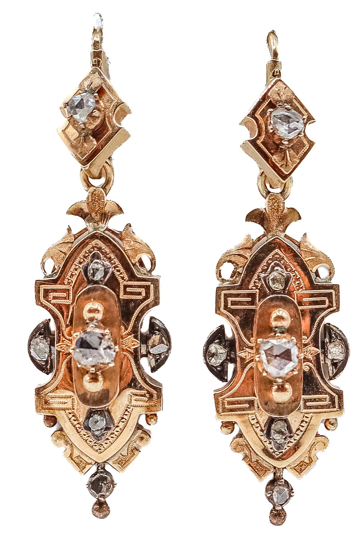 PENDIENTES ALFONSINOS DEL S.XIX