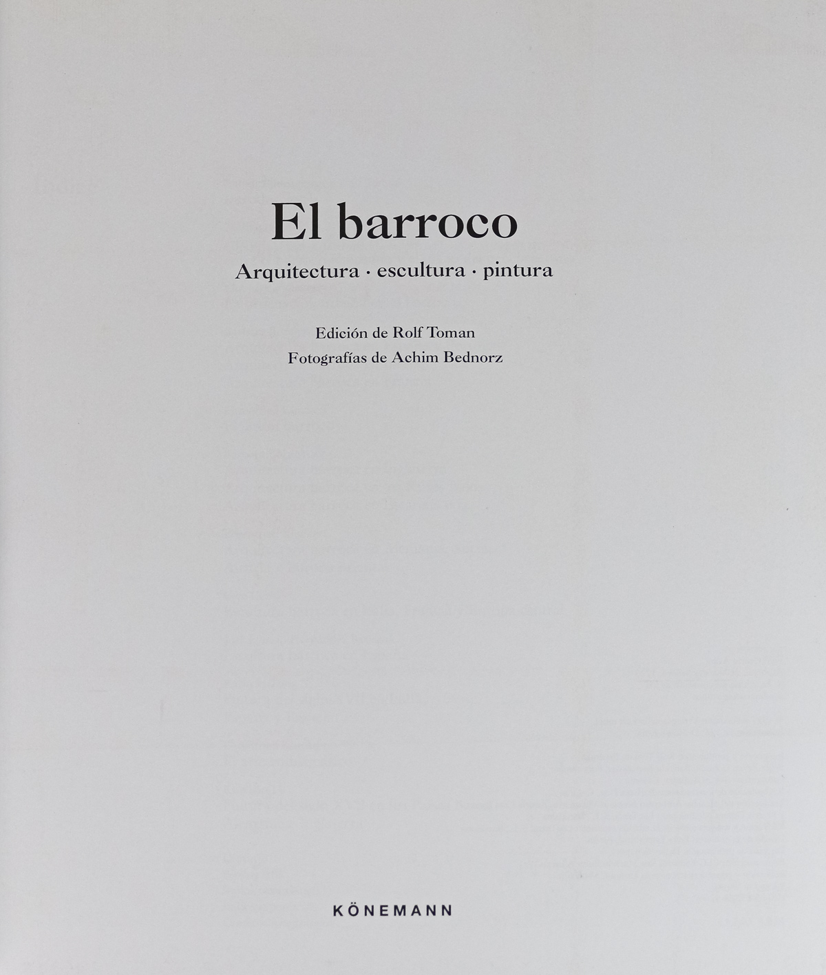 "EL BARROCO. ARQUITECTURA, ESCULTURA, PINTURA"