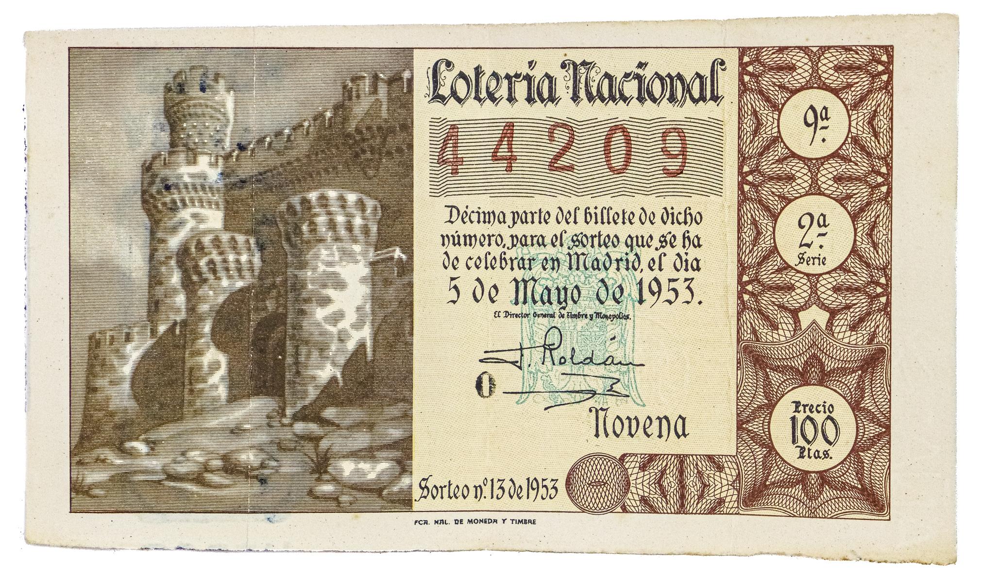 LOTE DE PAPEL MONEDA Y NUMERO DE LOTERIA