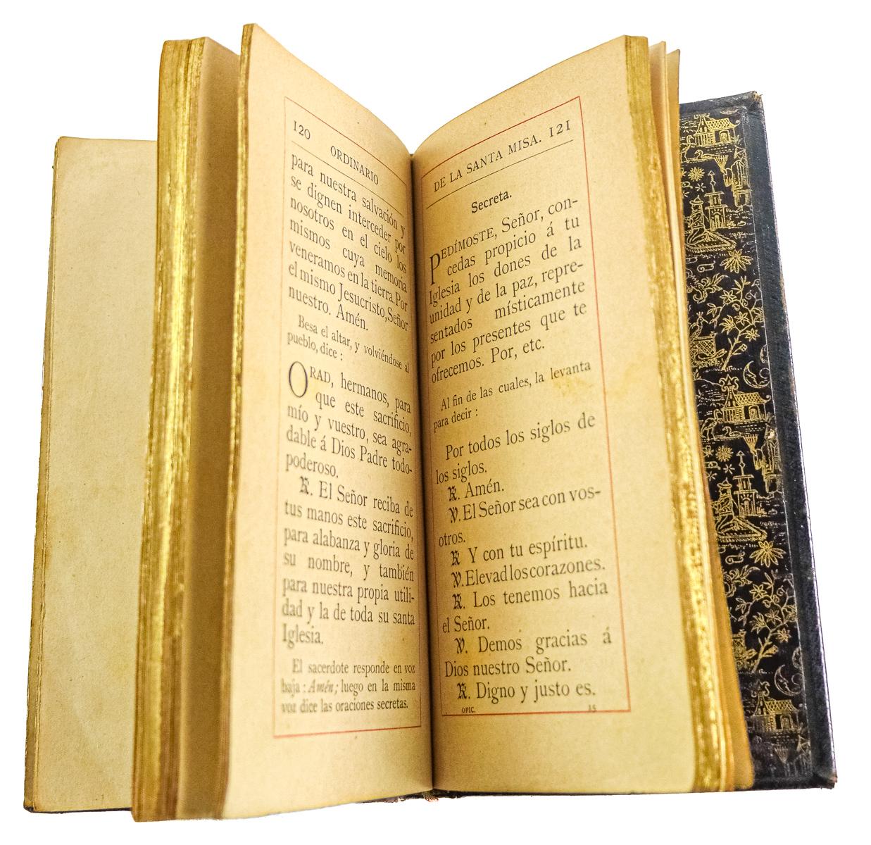 DEVOCIONARIO Y CALENDARIO RELIGIOSO DE FINALES S. XIX