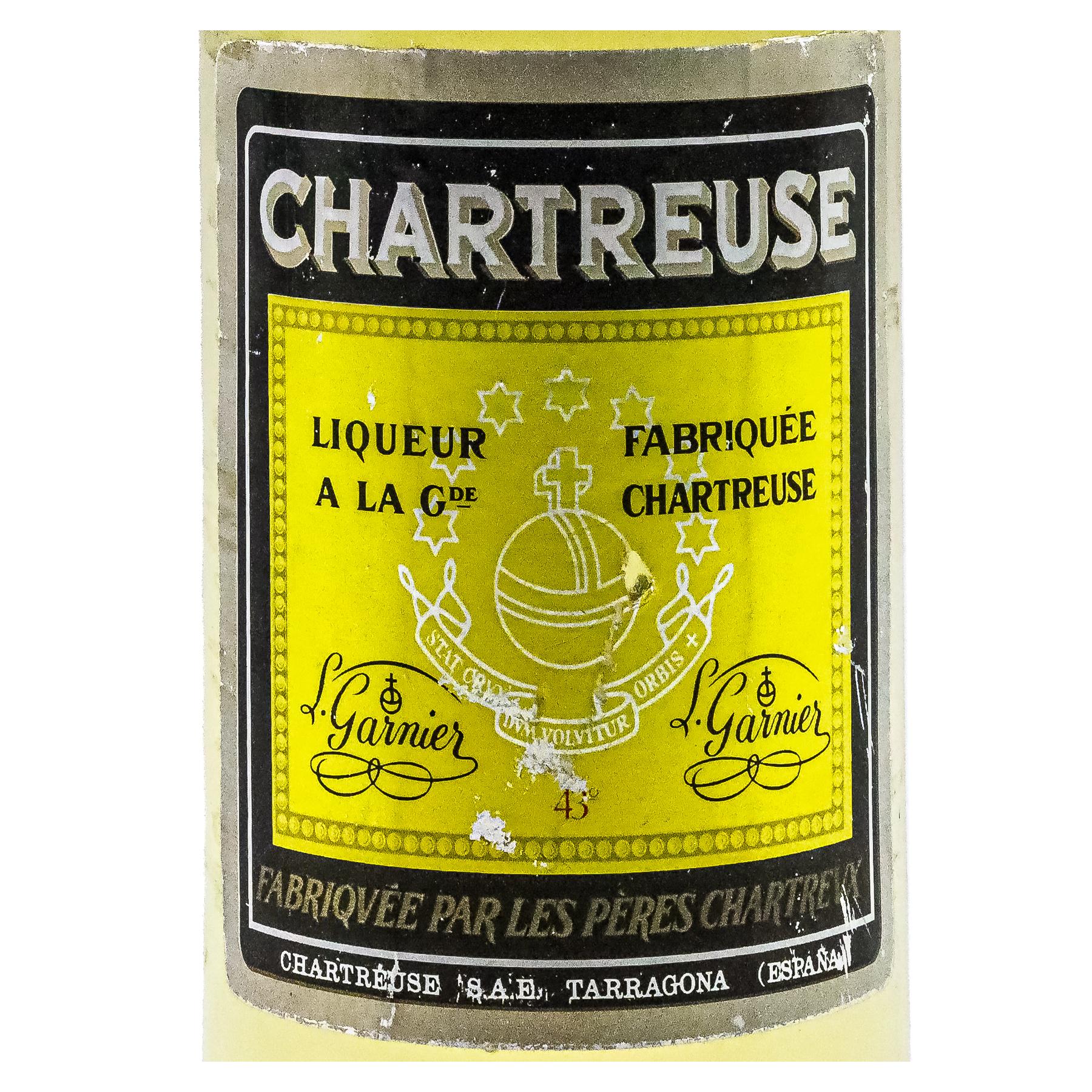 BOTELLA CHARTREUSE ETIQUETA AMARILLA