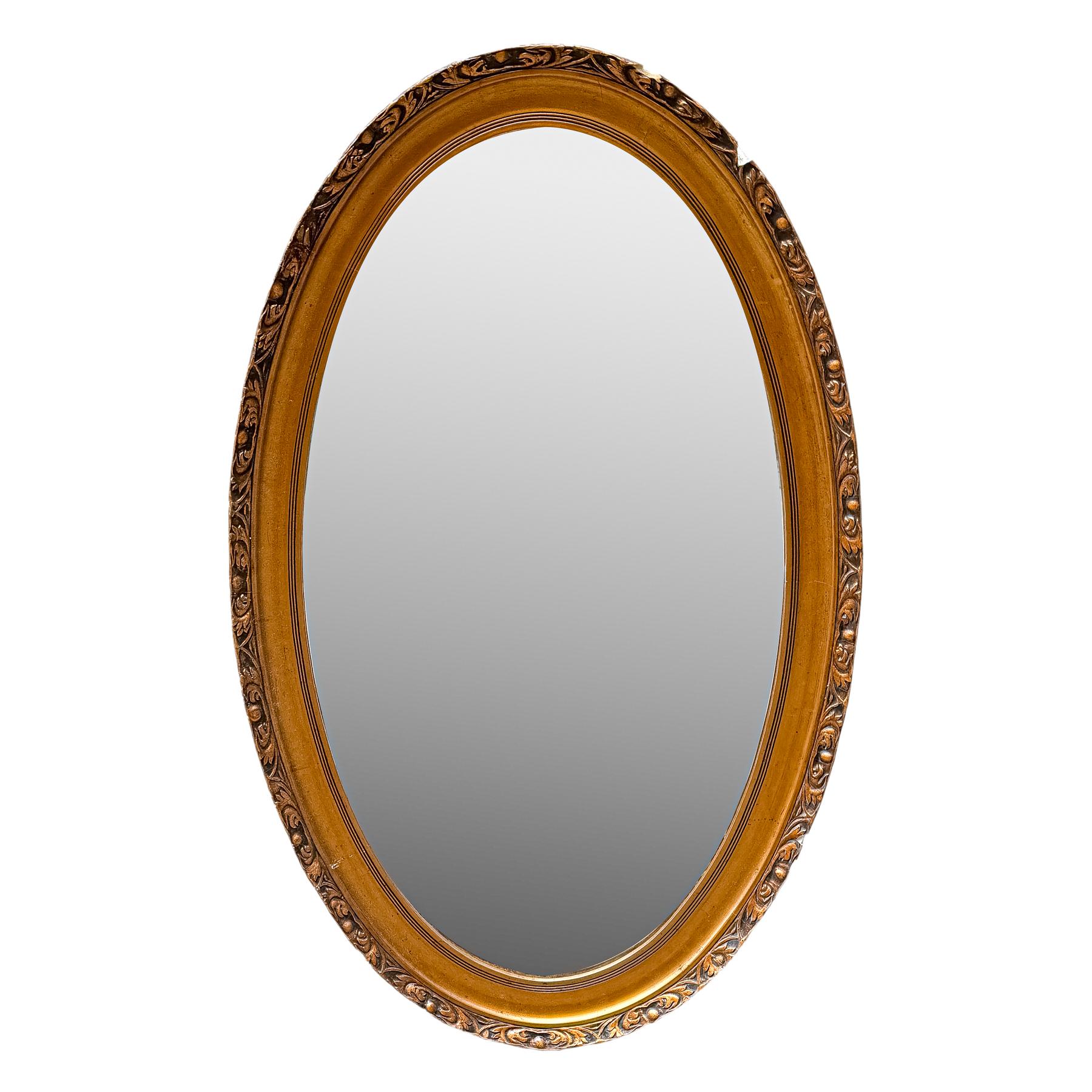 ESPEJO OVALADO DEL PRIMER CUARTO DE SIGLO XX