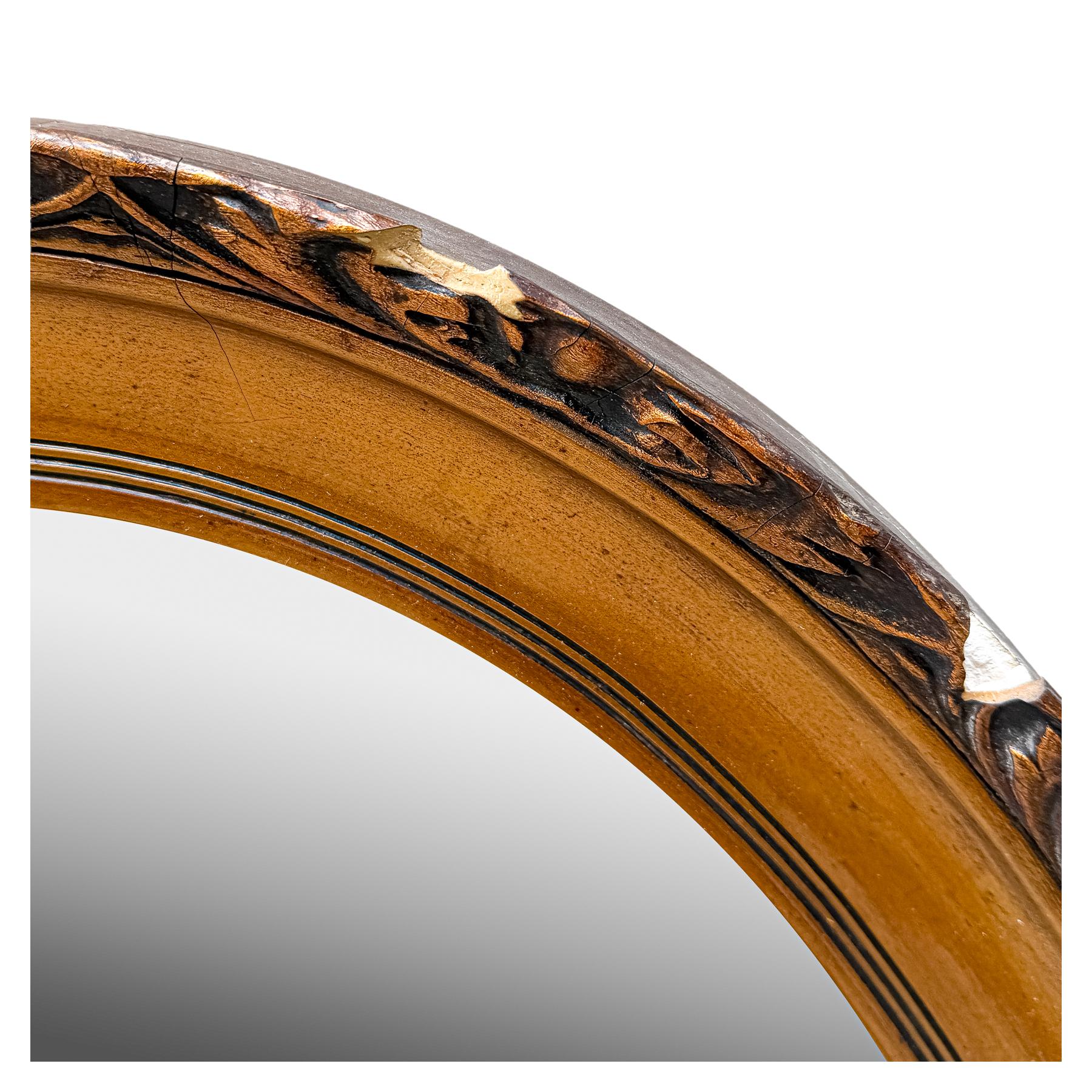 ESPEJO OVALADO DEL PRIMER CUARTO DE SIGLO XX