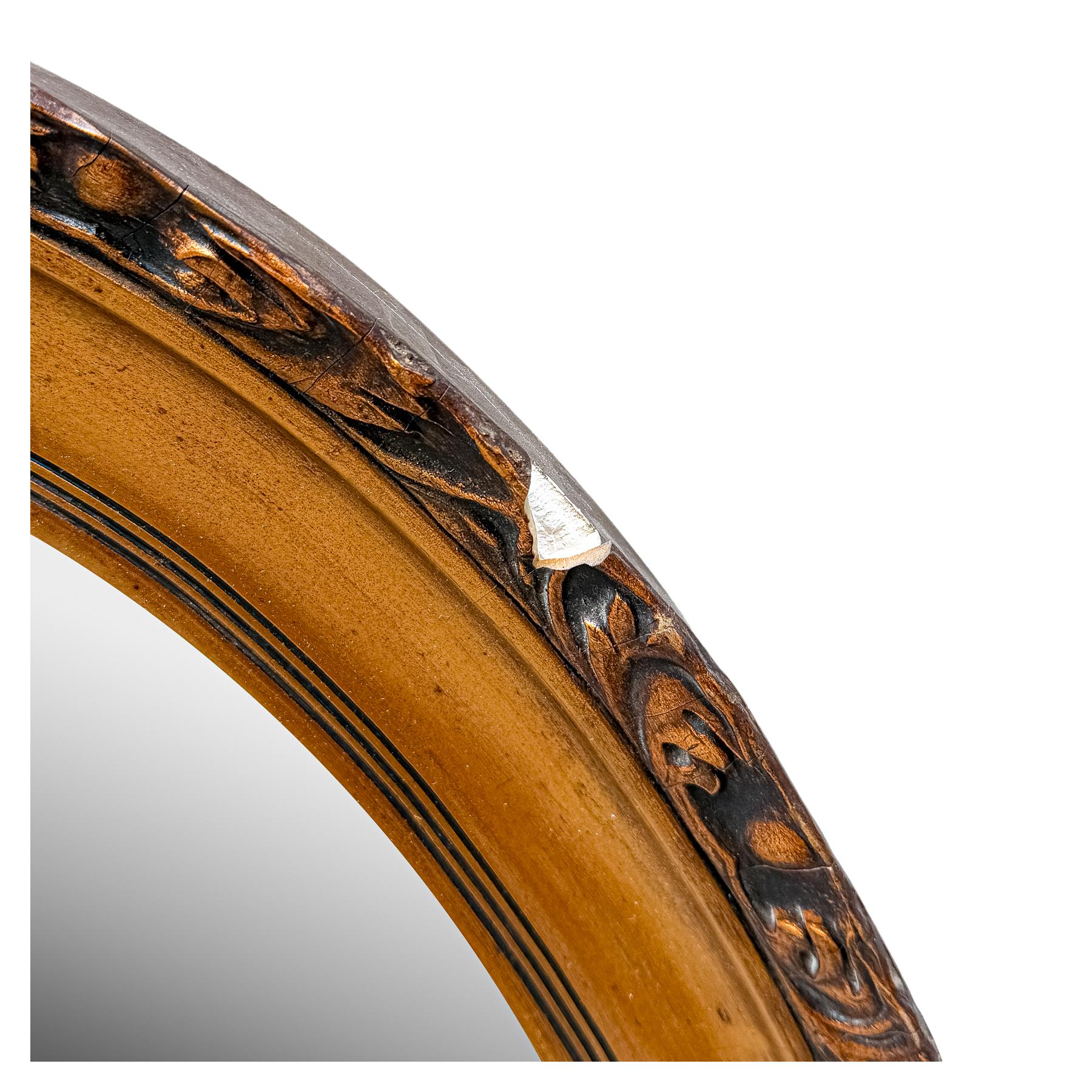 ESPEJO OVALADO DEL PRIMER CUARTO DE SIGLO XX