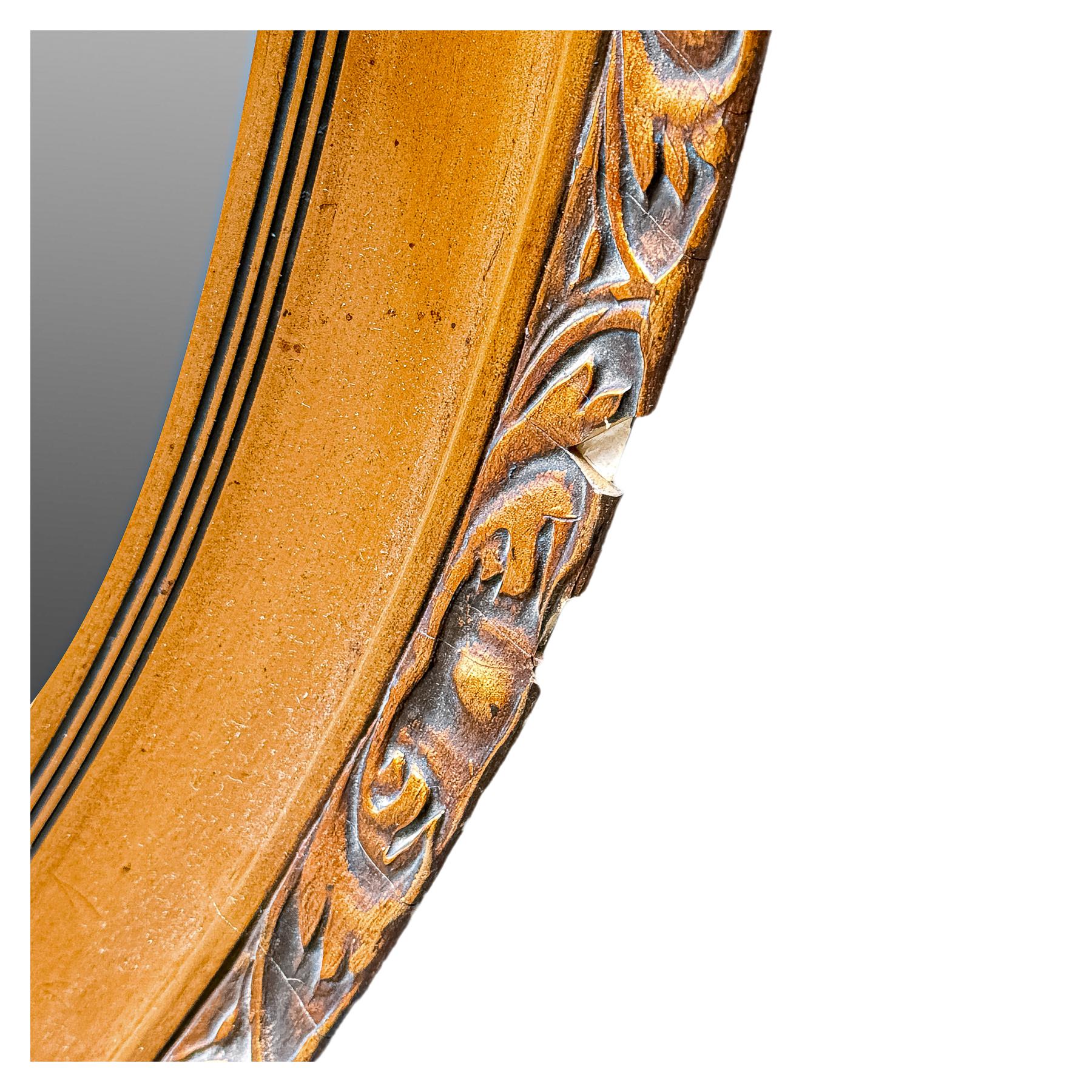 ESPEJO OVALADO DEL PRIMER CUARTO DE SIGLO XX