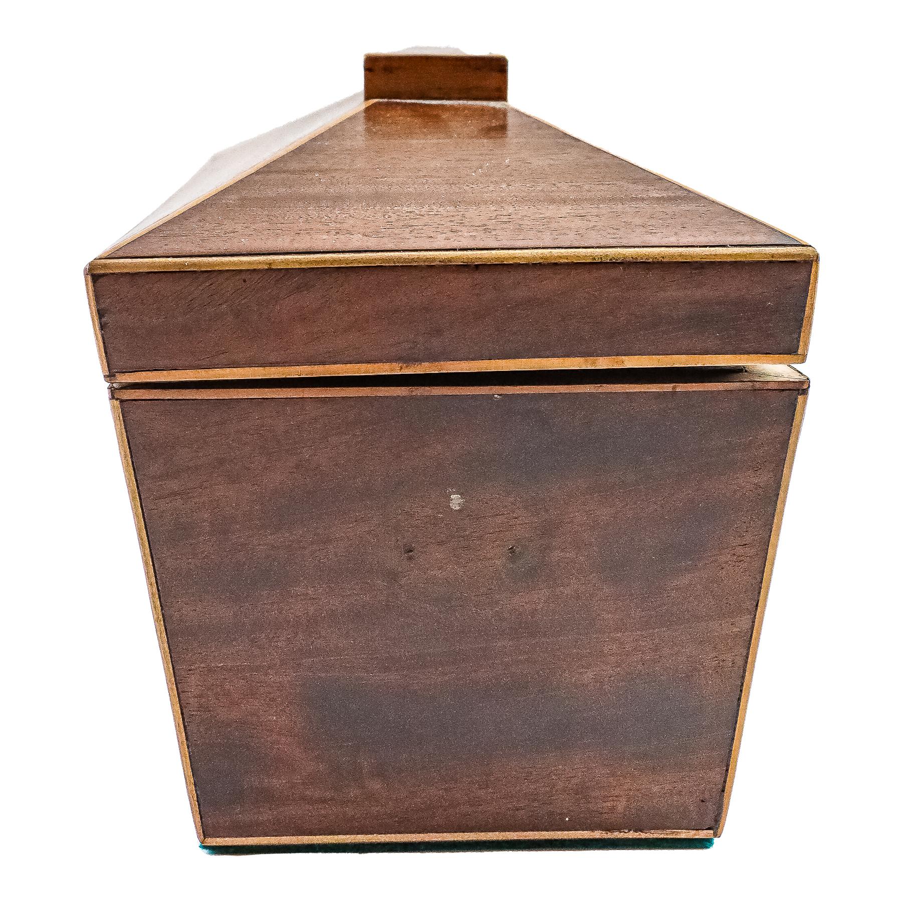 CAJA DE TÉ VICTORIANA DEL SEGUNDO TERCIO DEL S.XIX