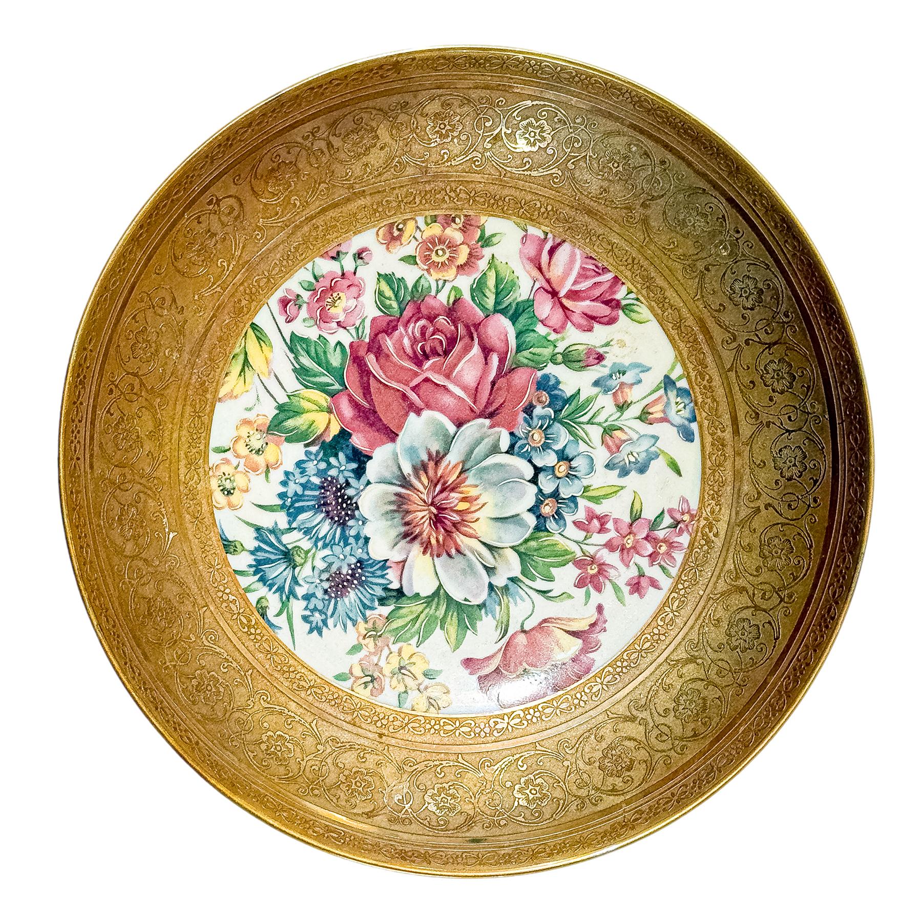 DOS PLATOS DE PORCELANA ALEMANA DE MEDIADOS DEL SIGLO XX