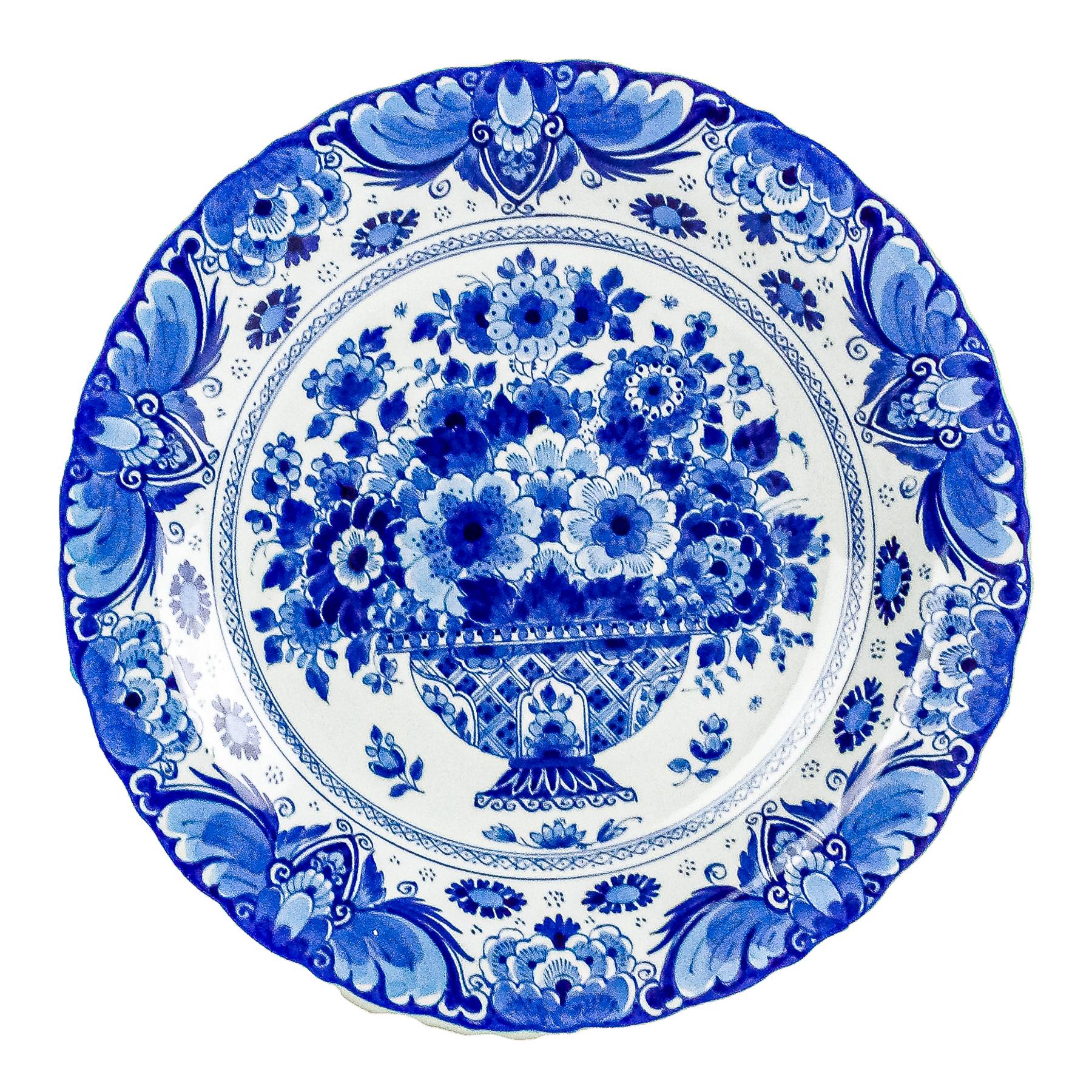 PLATO EN PORCELANA DELF 