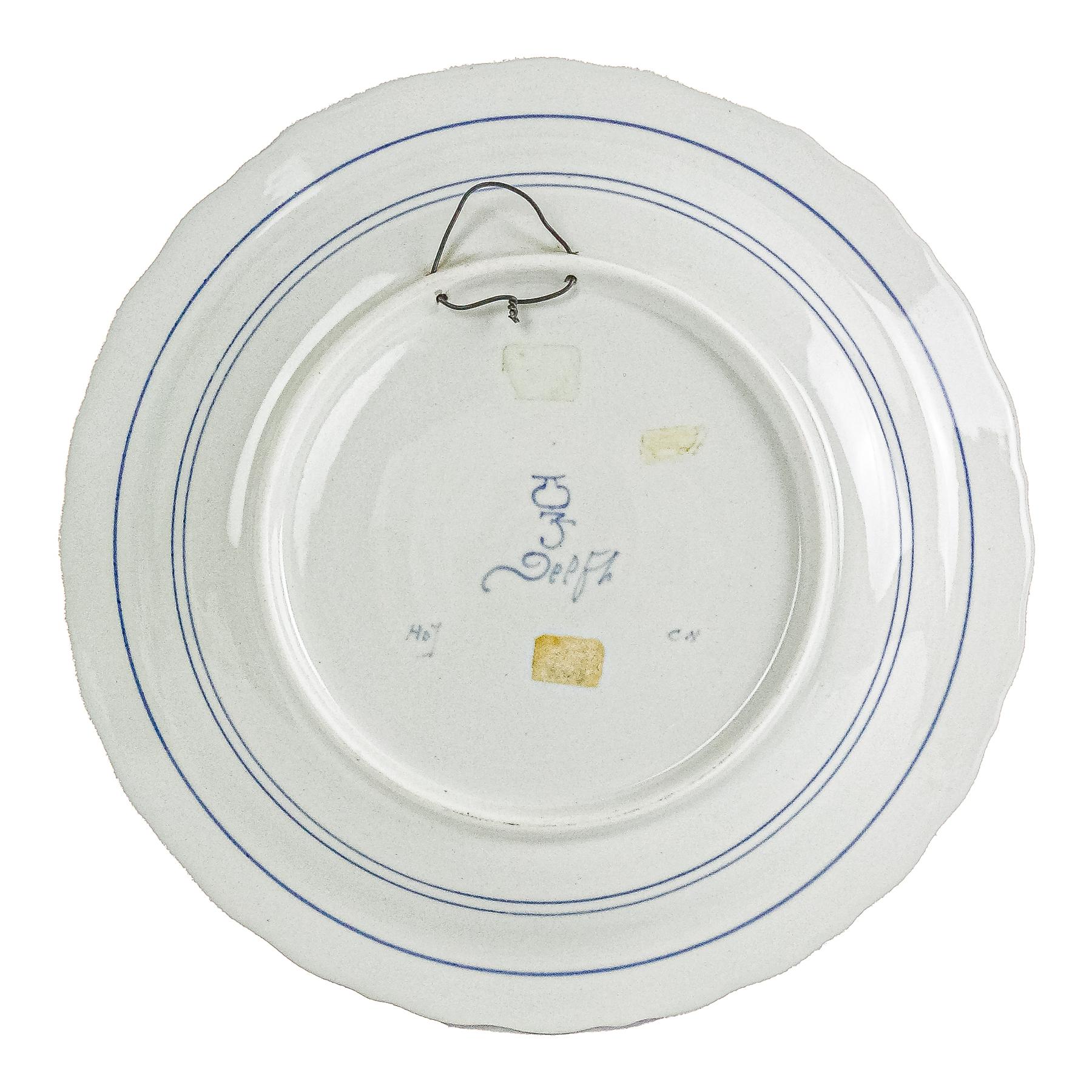PLATO EN PORCELANA DELF 