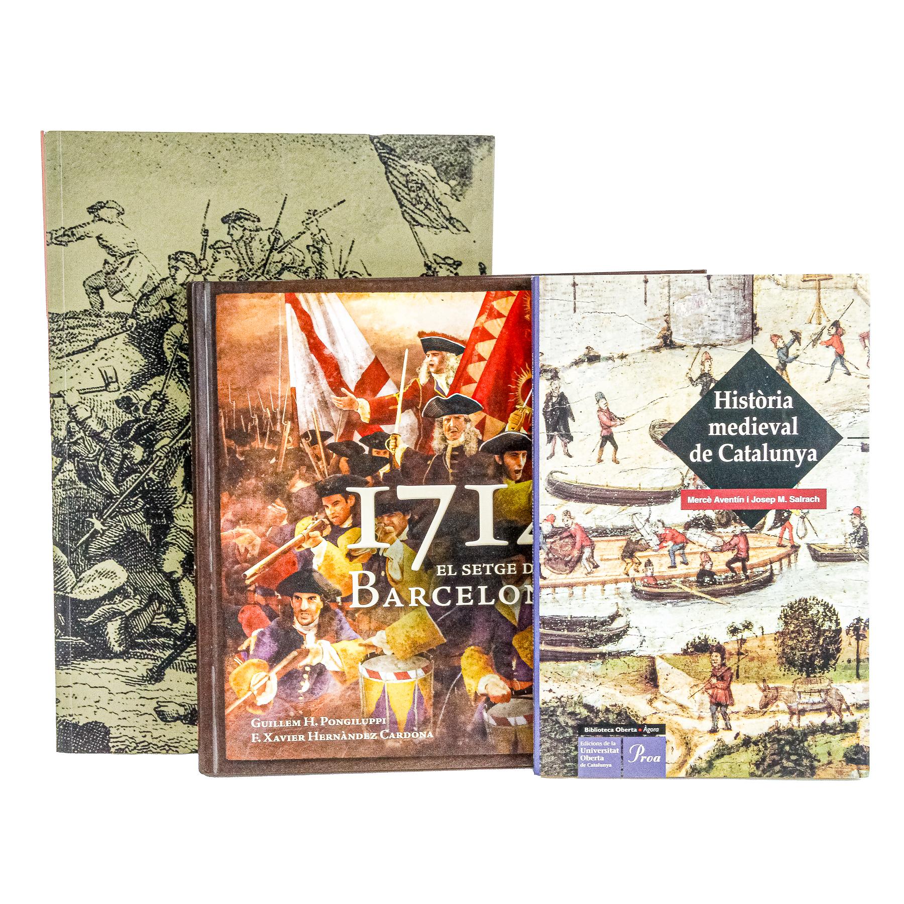 TRES LIBROS SOBRE HISTORIA DE CATALUNYA