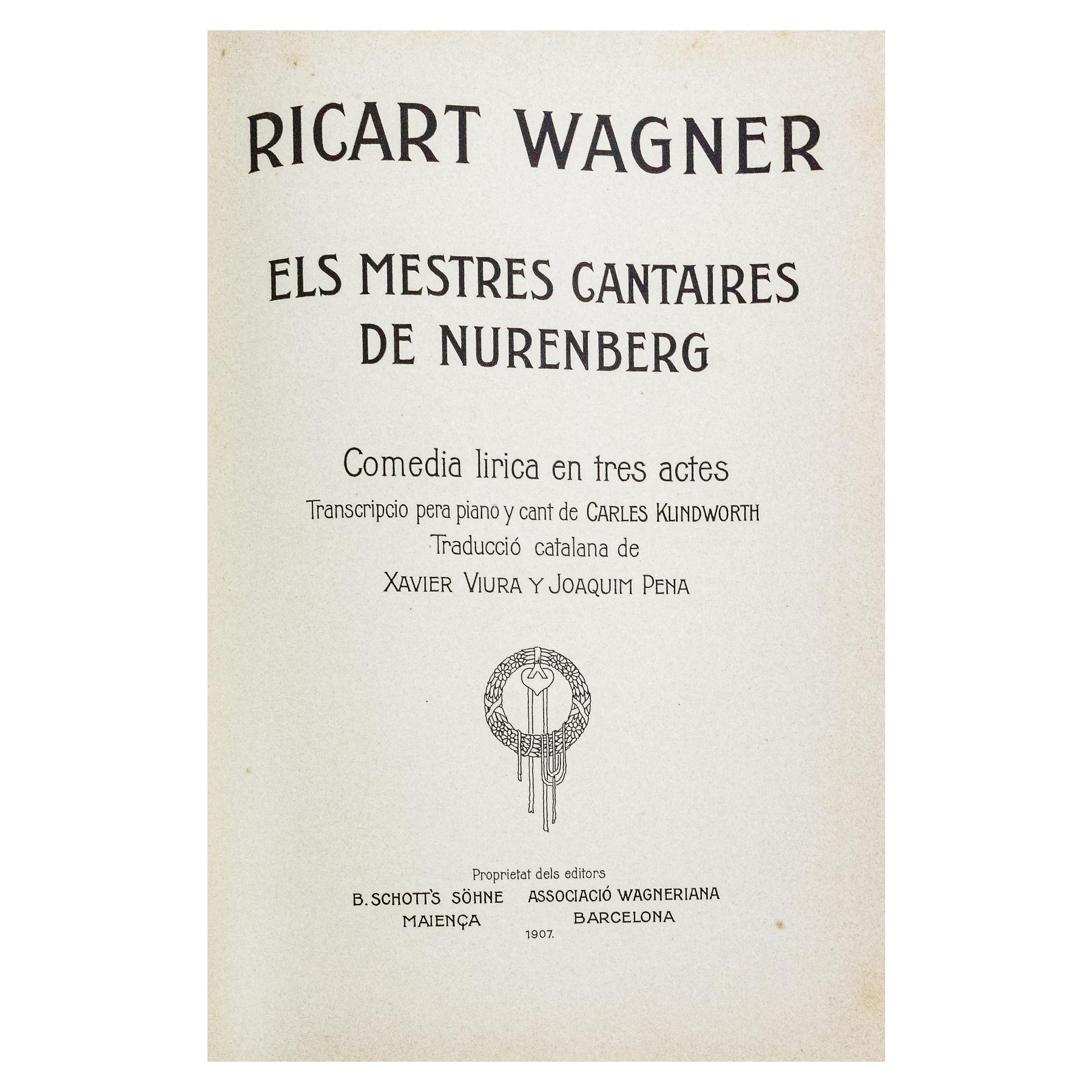 ELS MESTRES CANTAIRES DE NUREMBERG 