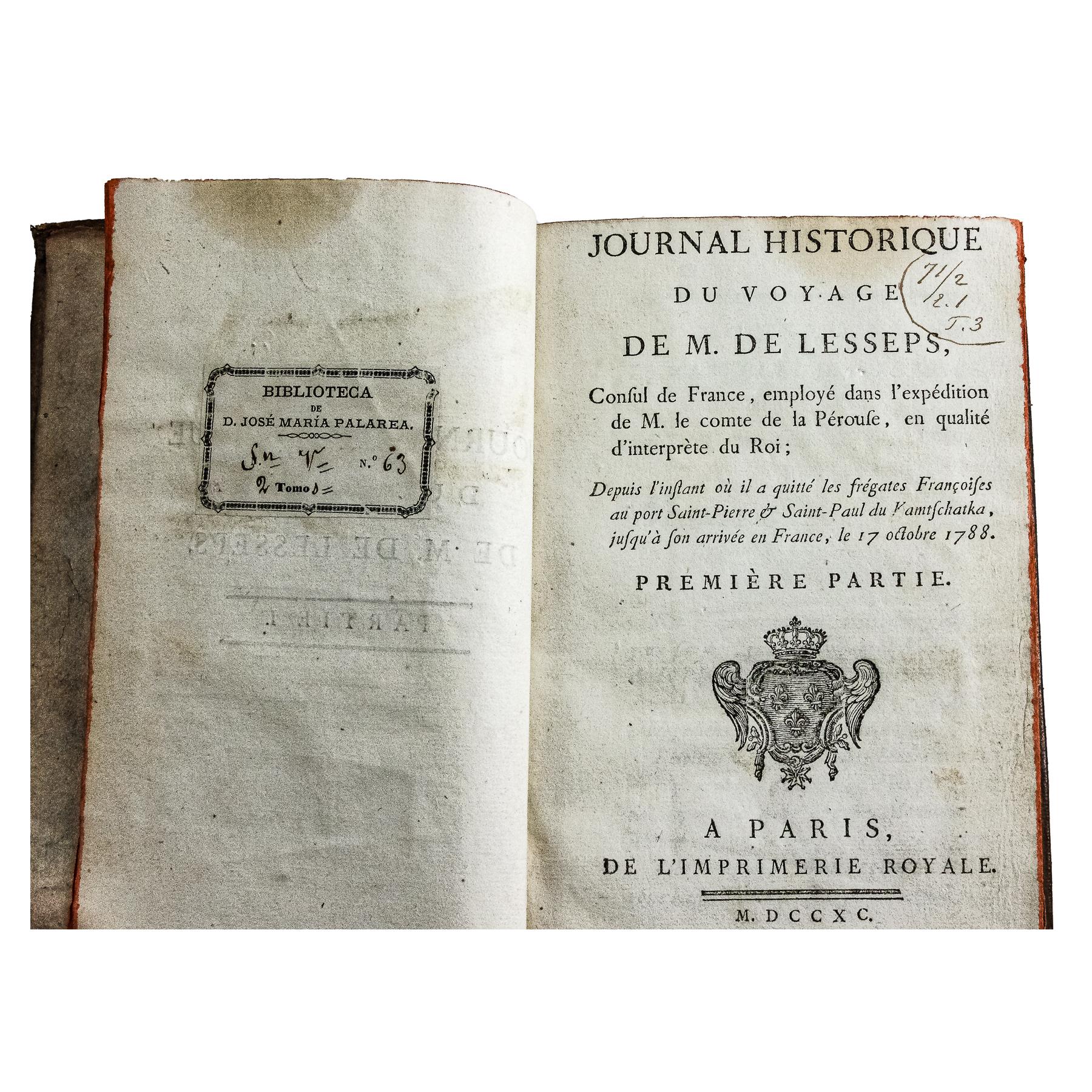 JOURNAL HISTORIQUE DU VOYAGE DE M.DE LESSEPS