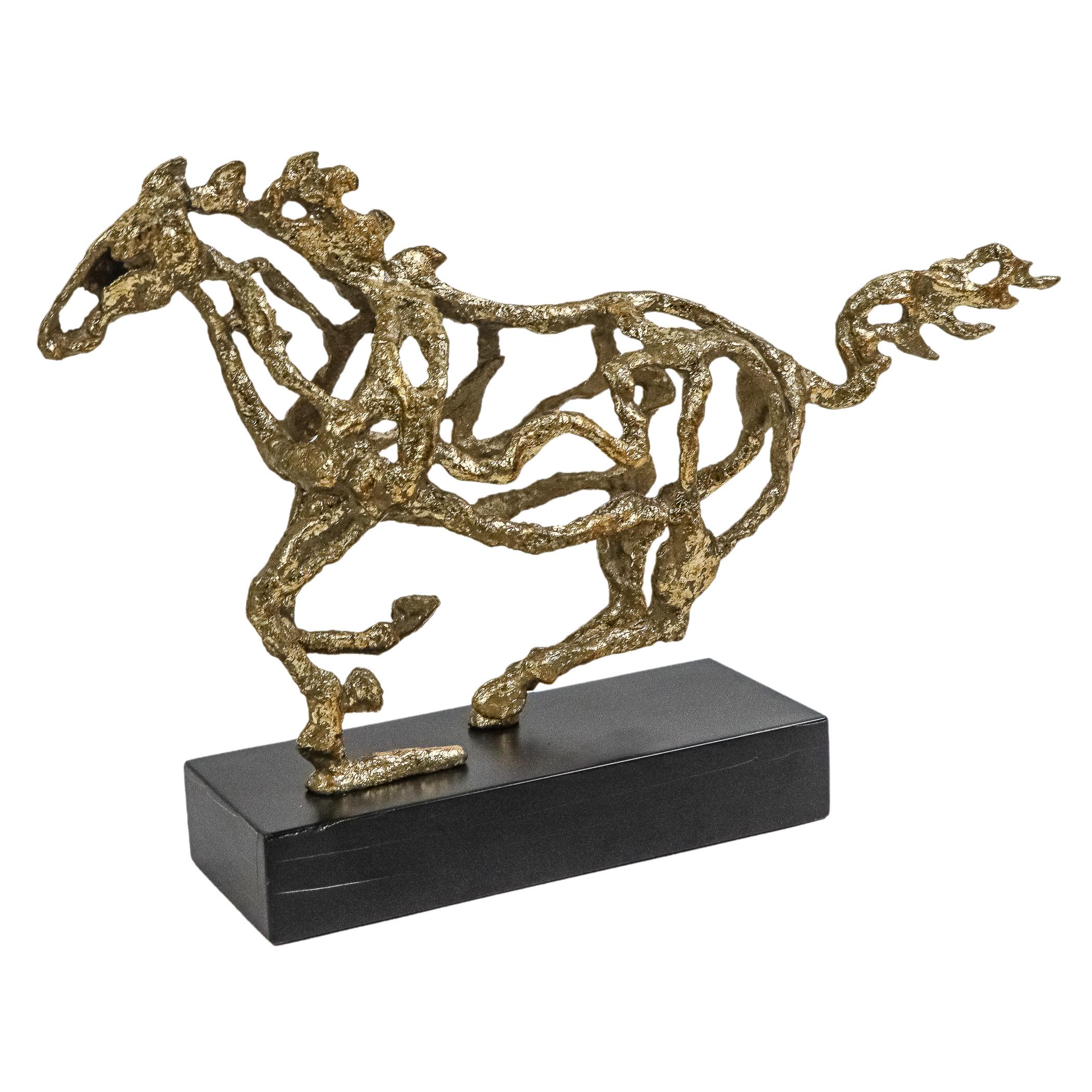 FIGURA DE CABALLO EN METAL 