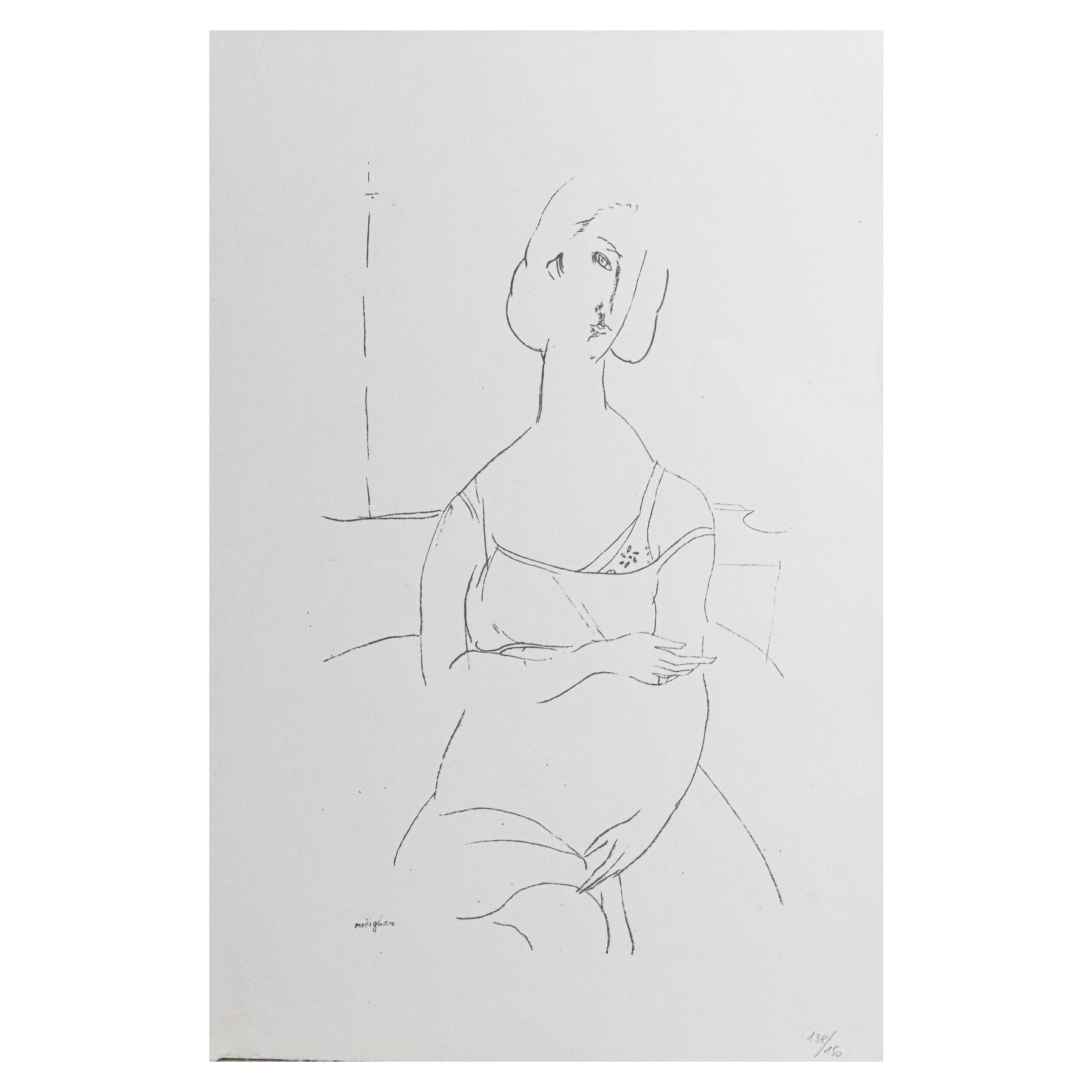LITOGRAFÍA DE AMADEO MODIGLIANI