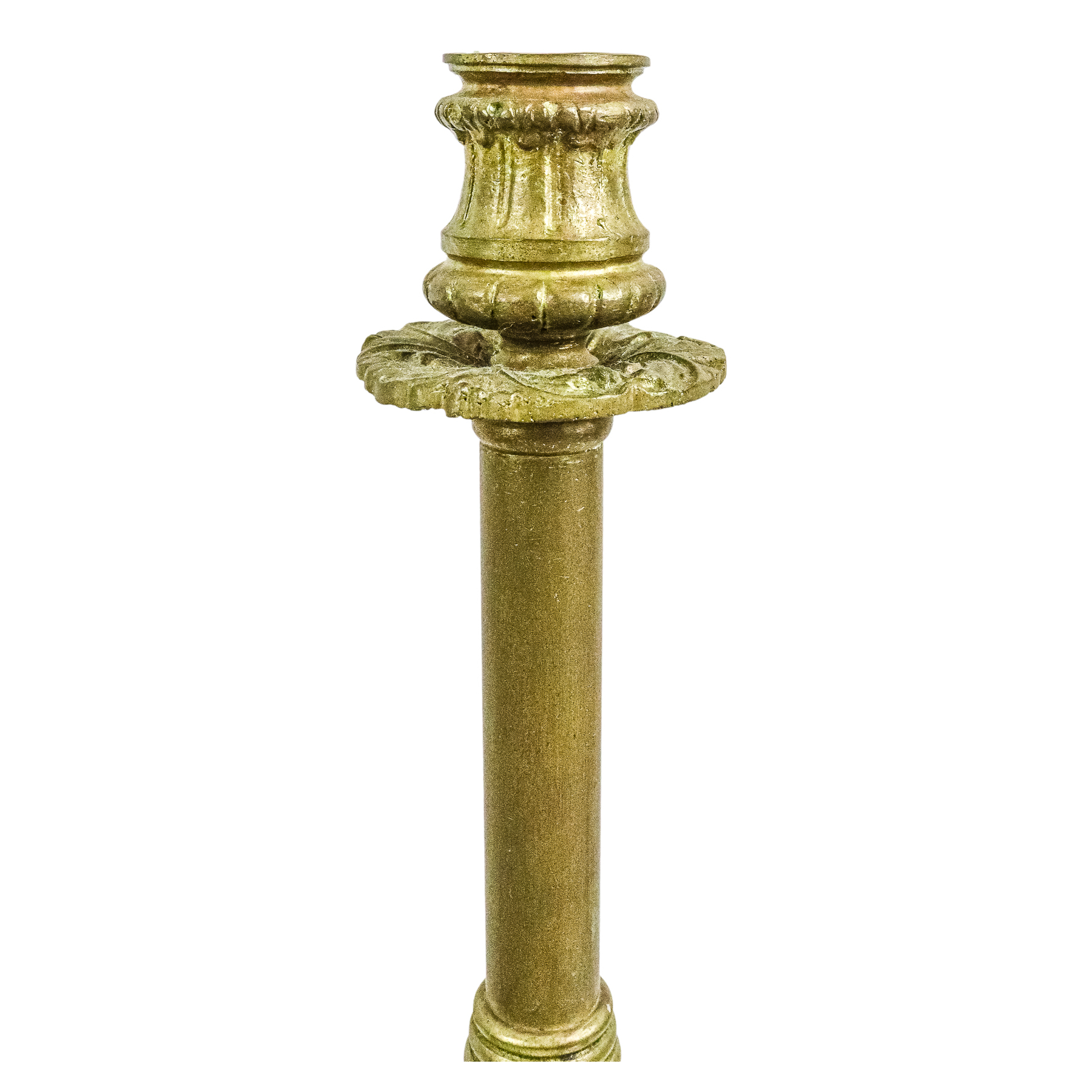 CINCO CANDELEROS  DE FINALES DE SIGLO XIX