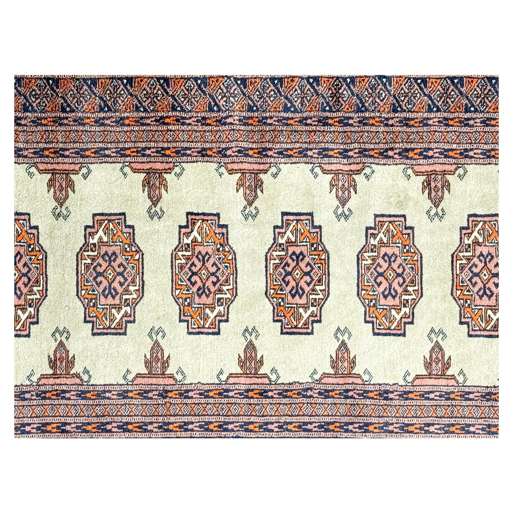 ALFOMBRA BUKKARA DE PASILLO DEL ÚLTIMO CUARTO DEL S.XX