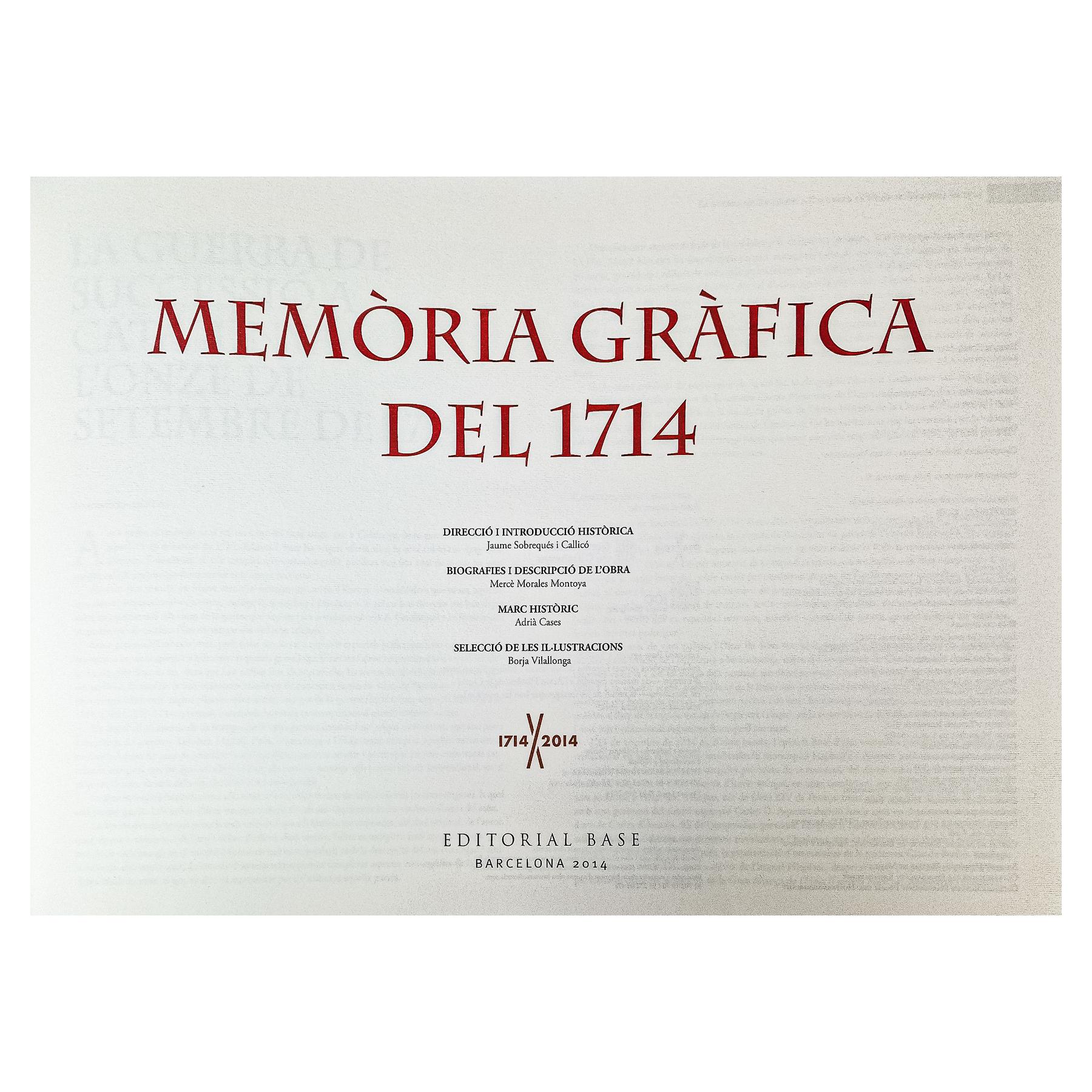 MEMÒRIA GRÀFICA DEL 1714