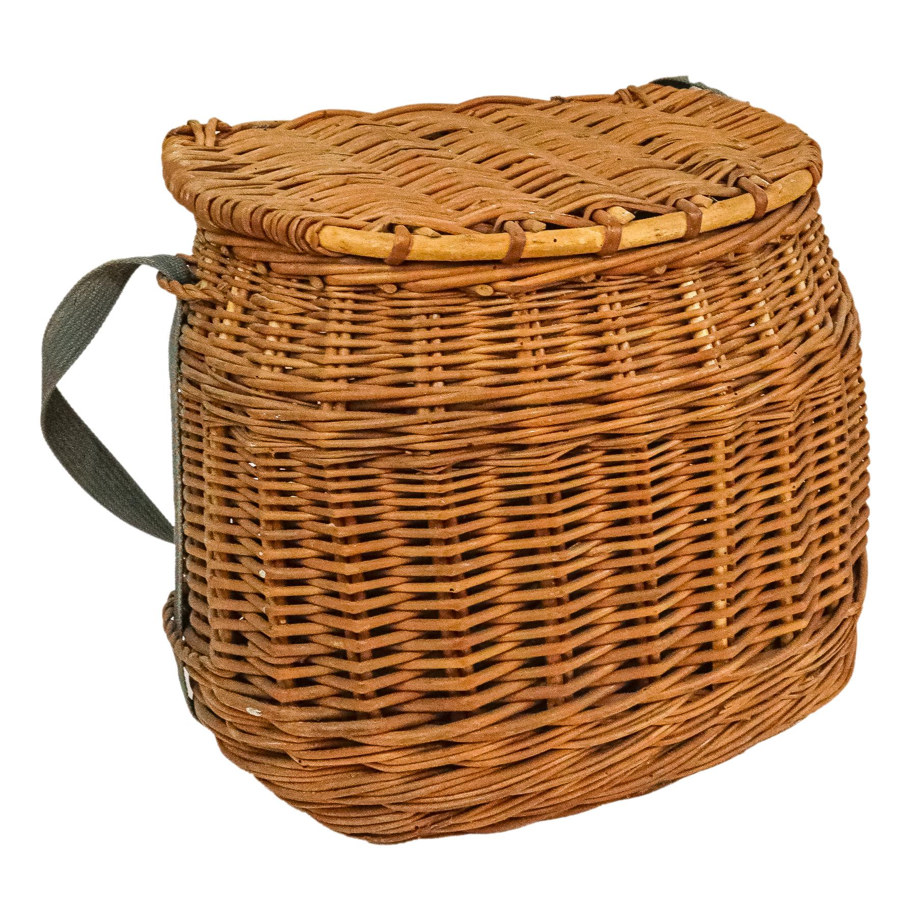 CESTA DE PESCADOR DE LA SEGUNDA MITAD DE SIGLO XX